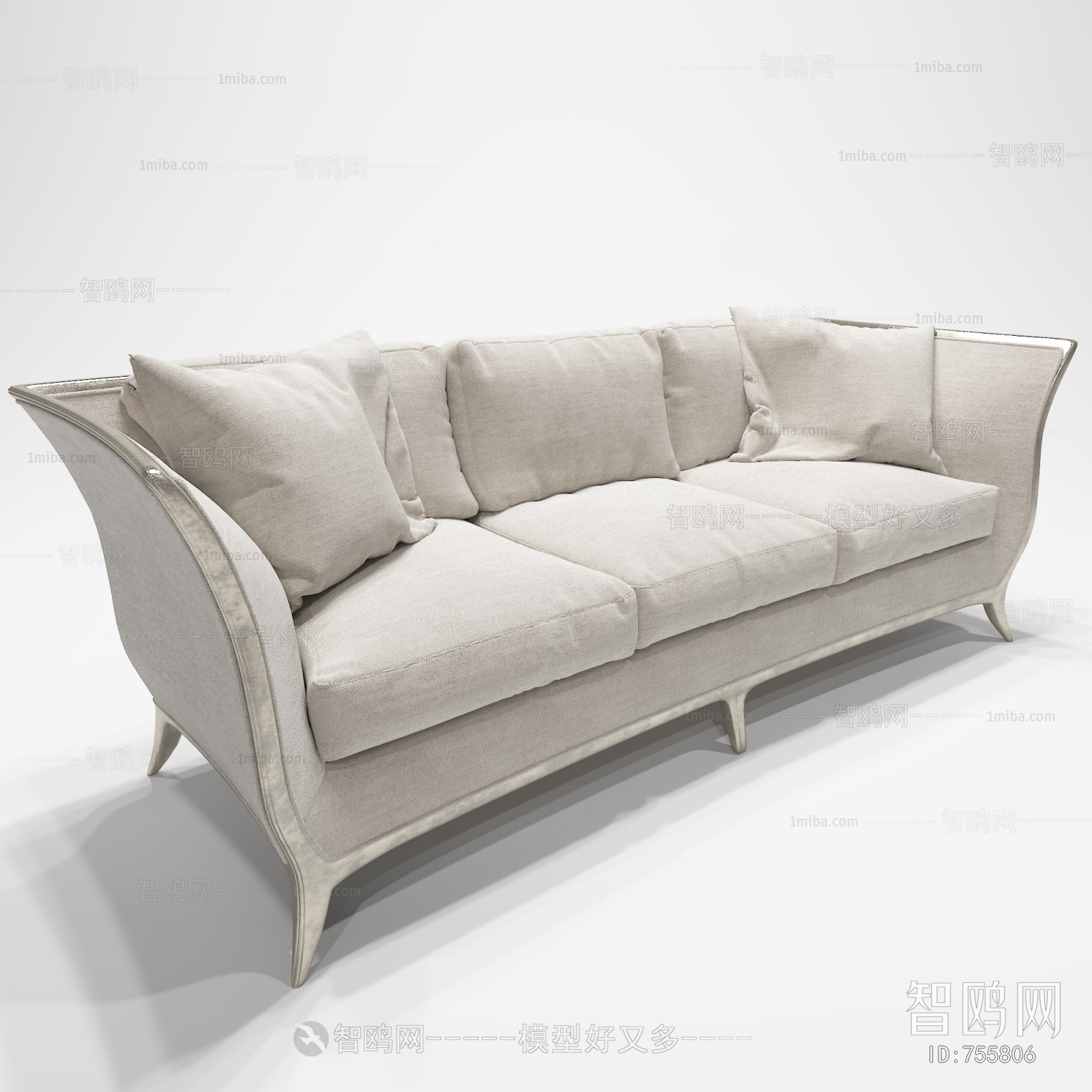 American Style Three-seat Sofa