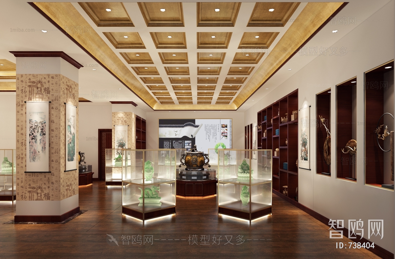 New Chinese Style Exhibition Hall