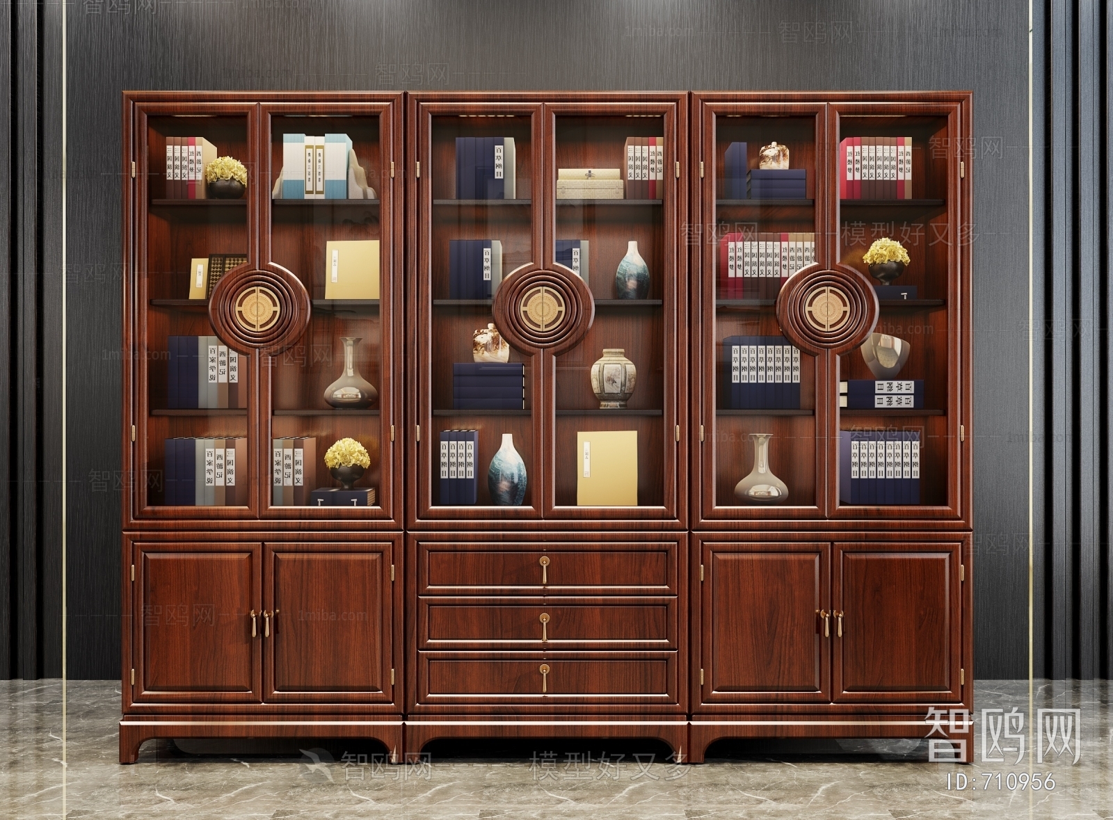 New Chinese Style Bookcase