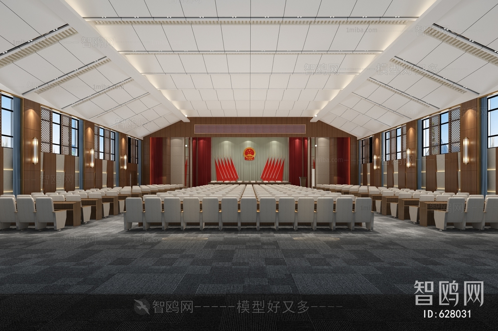 New Chinese Style Meeting Room