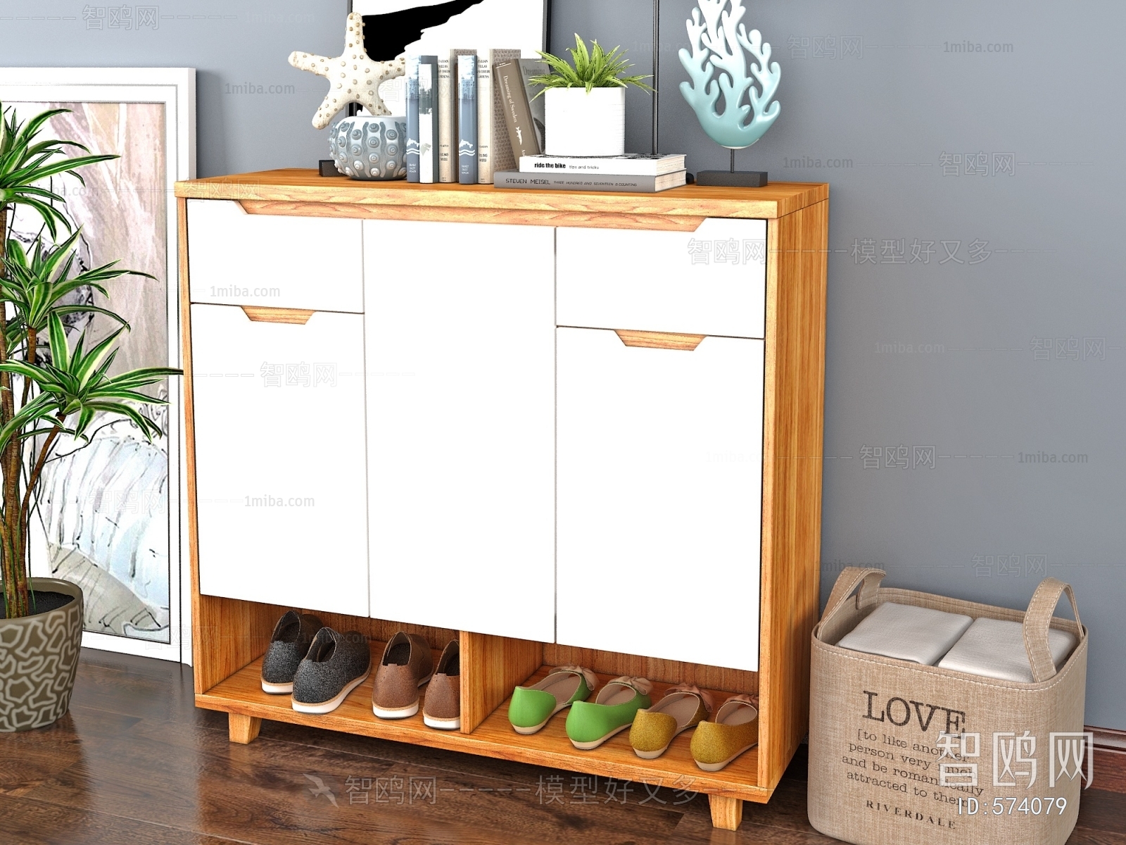 Nordic Style Shoe Cabinet