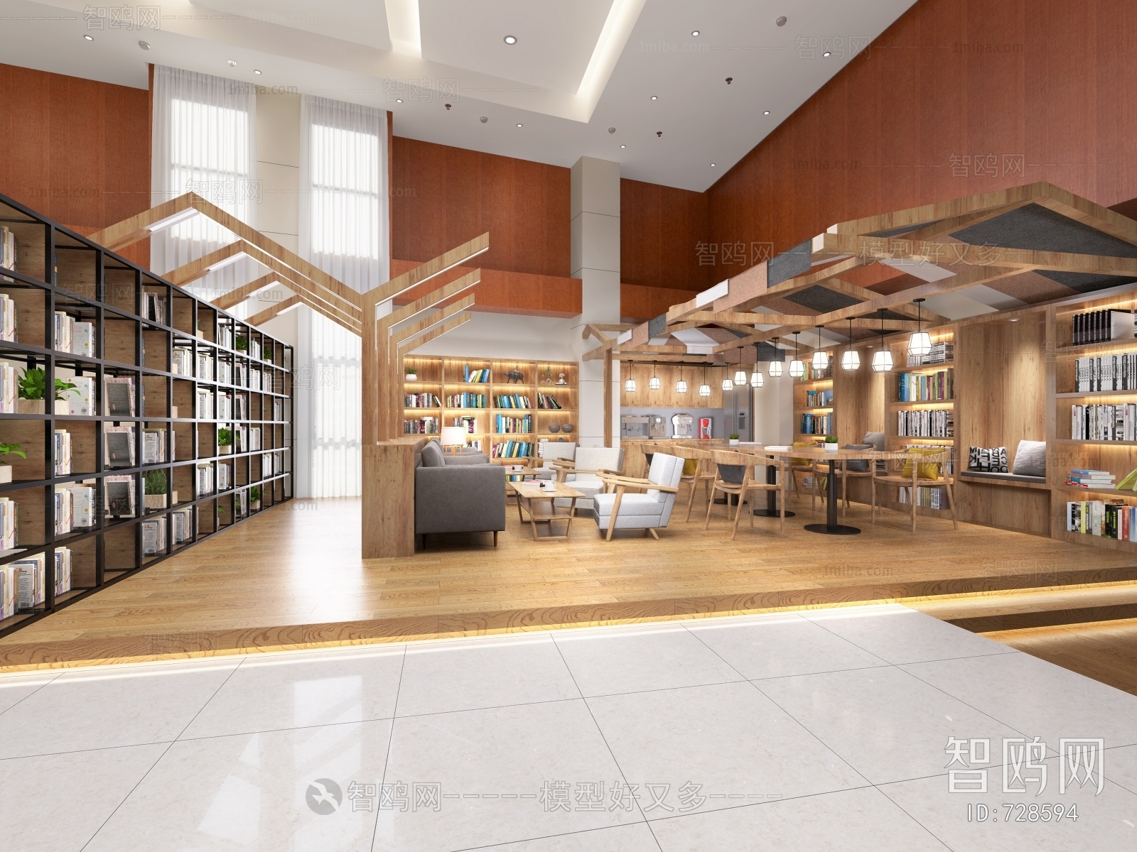 Modern Bookstore Book Bar