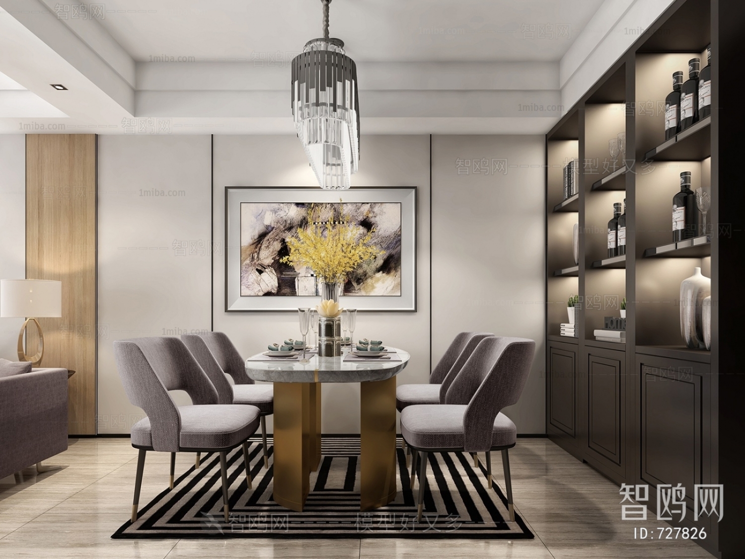 Post Modern Style Dining Room