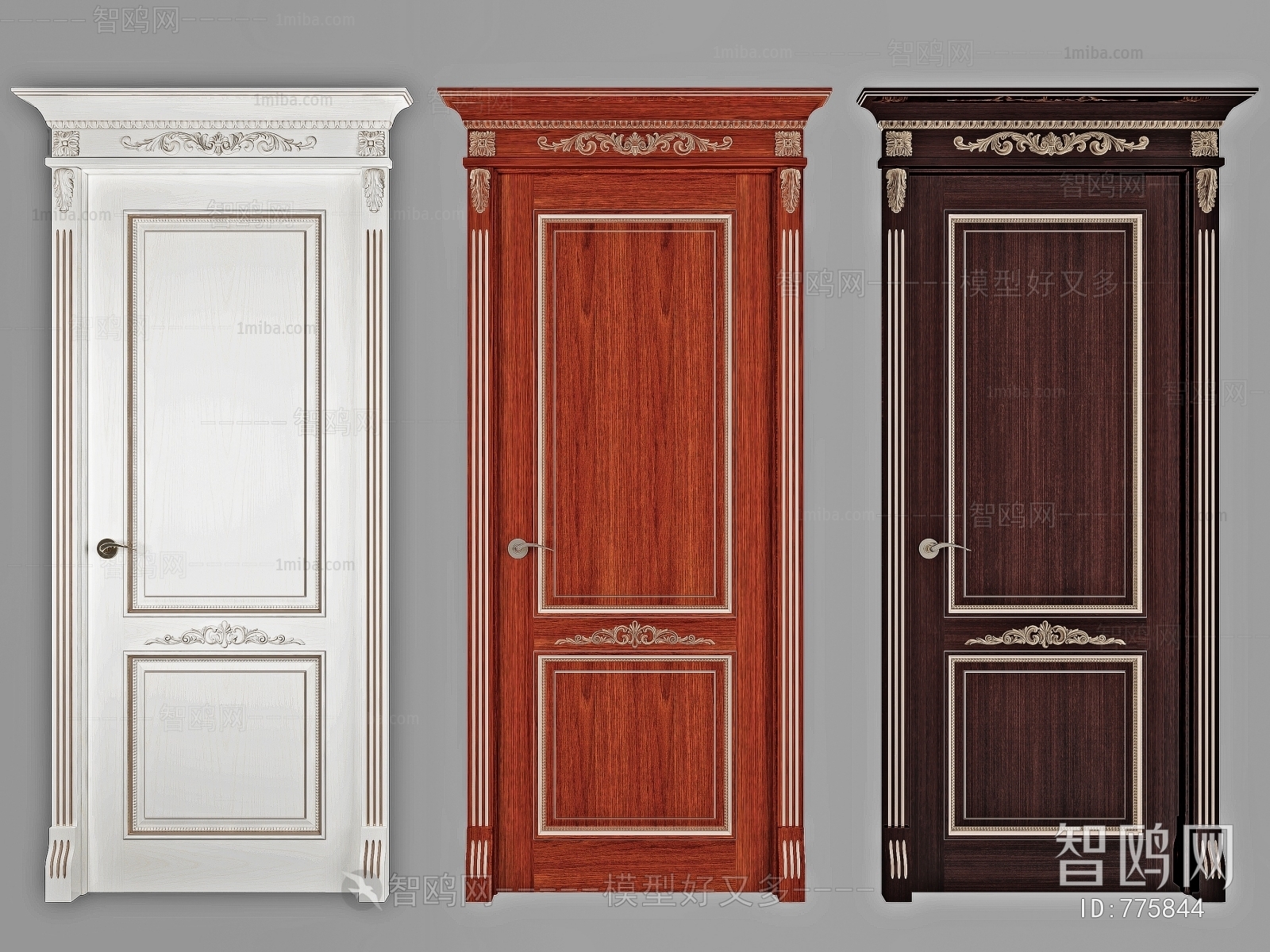 Simple European Style Single Door