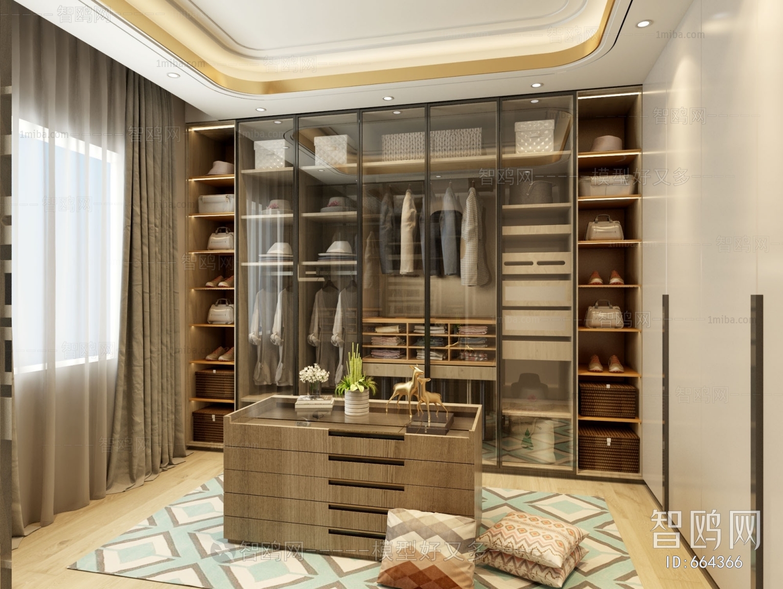 Modern Clothes Storage Area