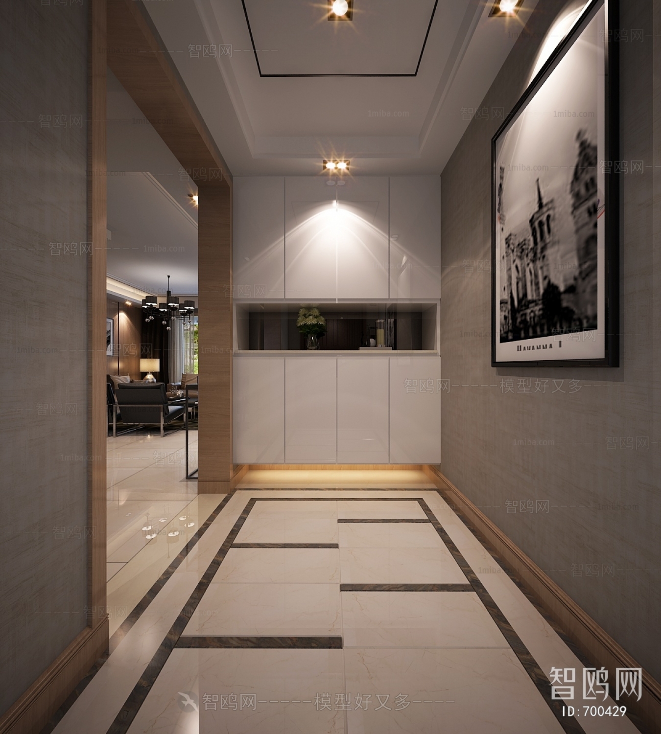 Post Modern Style Hallway