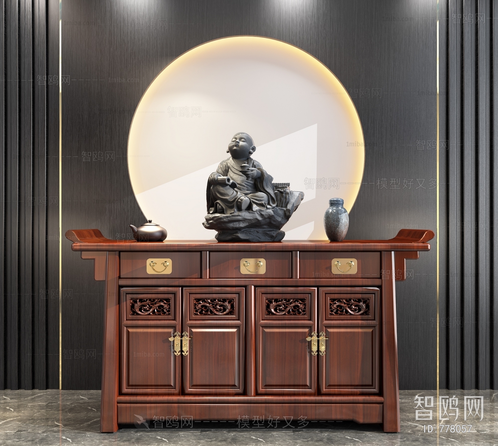 New Chinese Style Side Cabinet/Entrance Cabinet