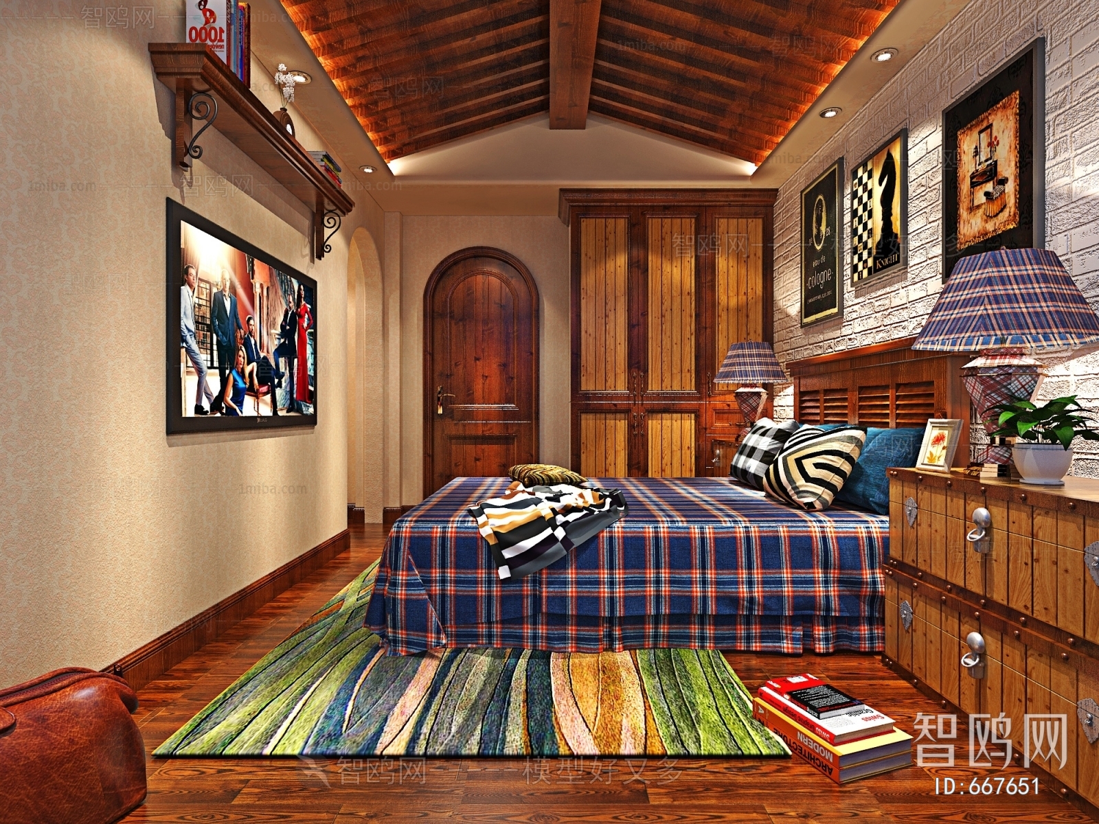 American Style Bedroom