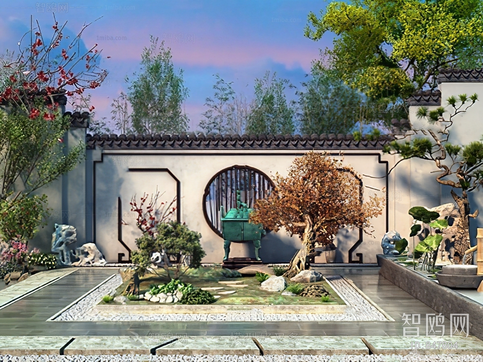 New Chinese Style Courtyard/landscape