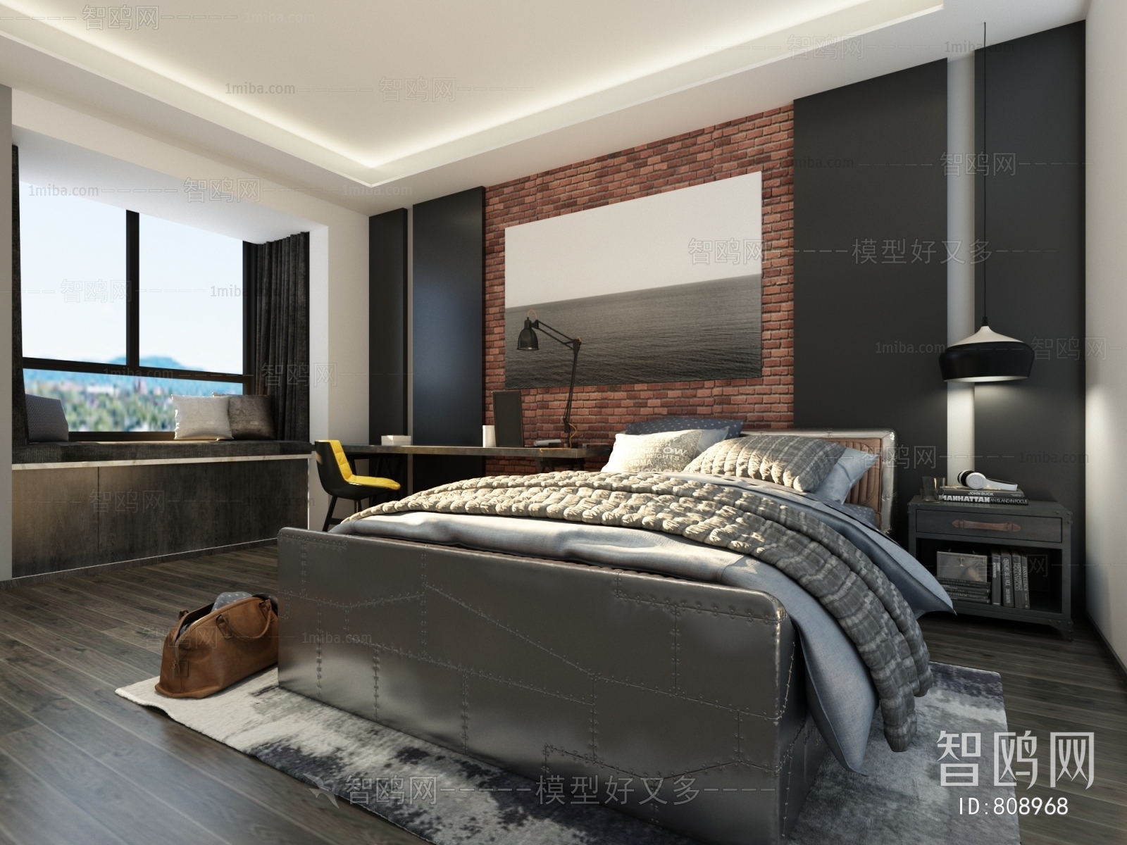 Industrial Style Bedroom
