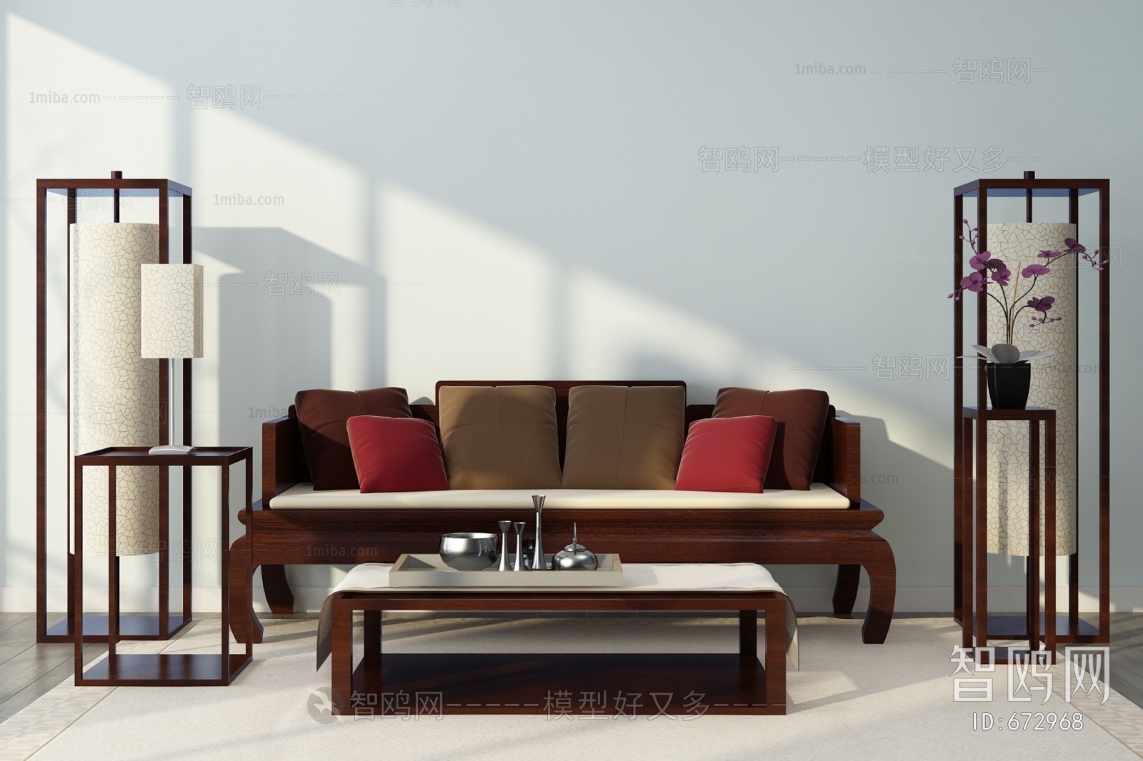 New Chinese Style Sofa Combination