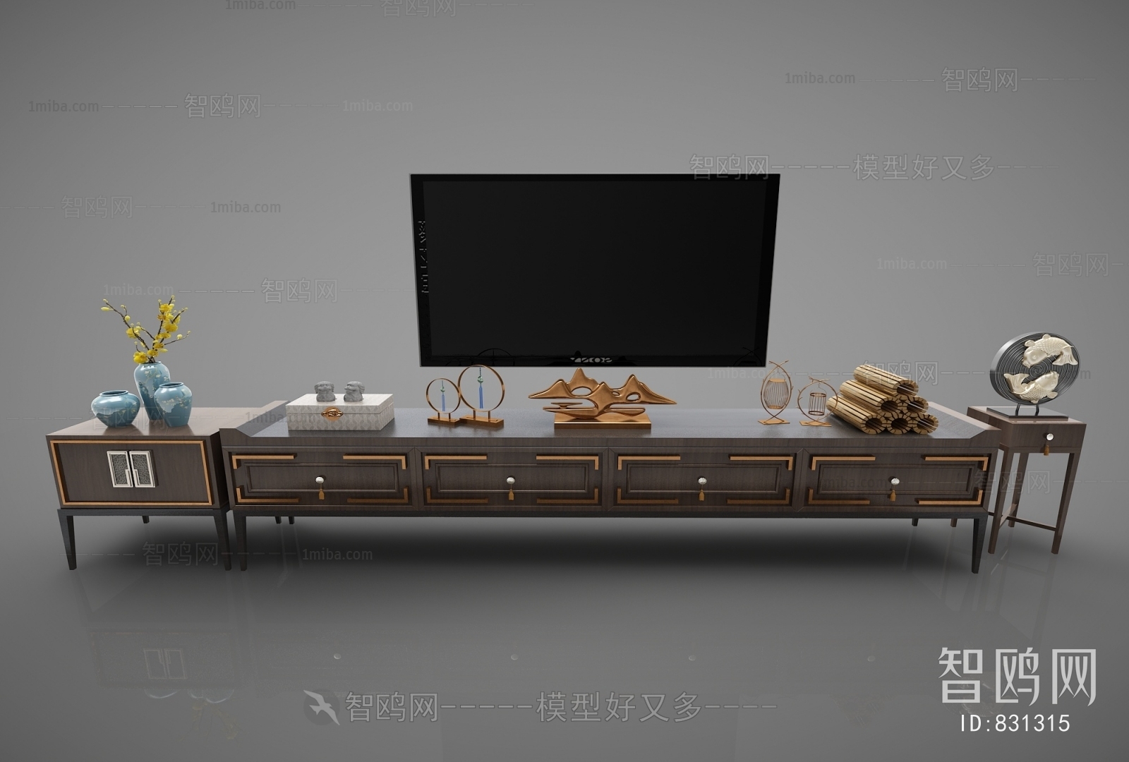 New Chinese Style TV Cabinet