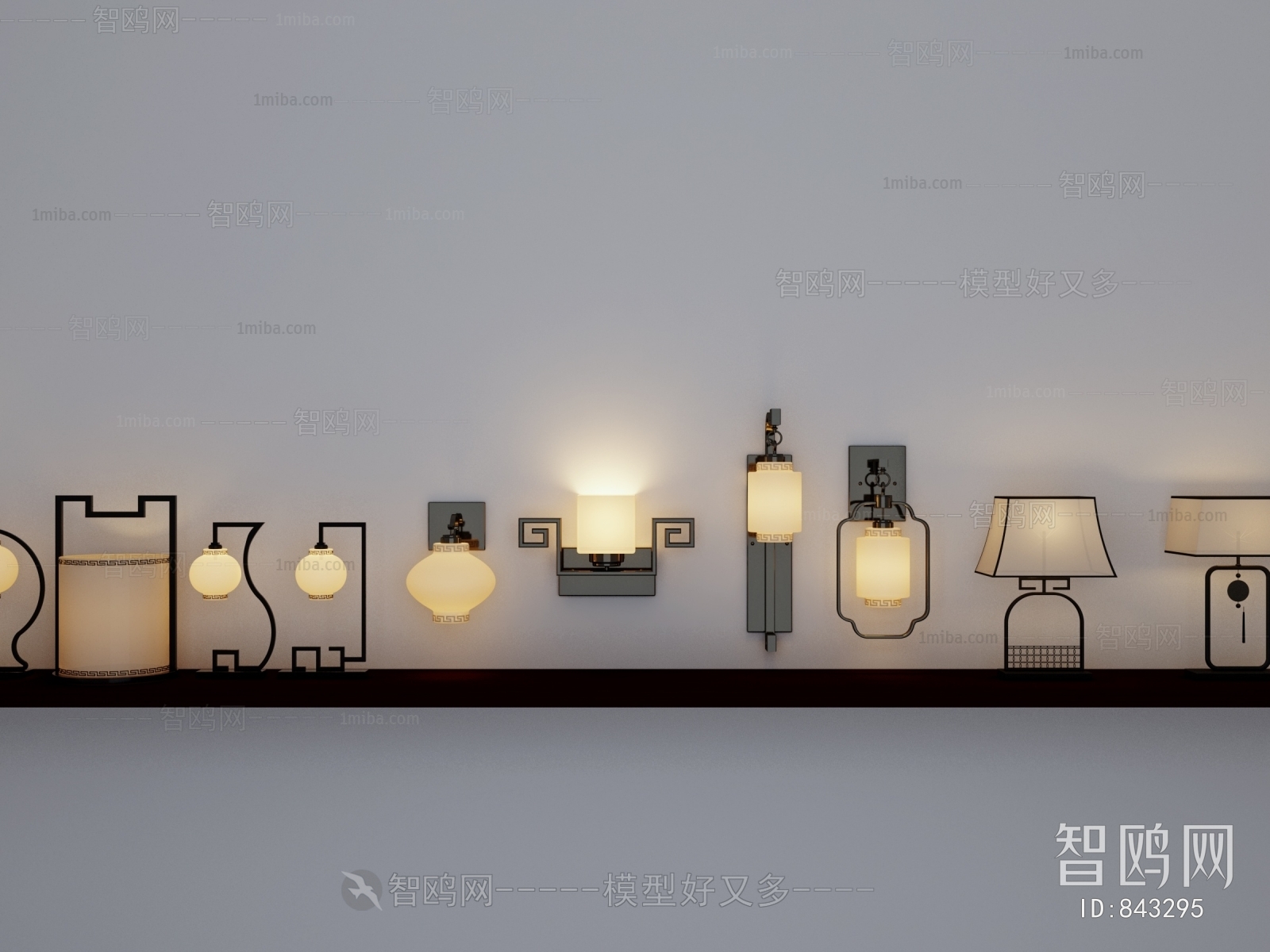 New Chinese Style Wall Lamp