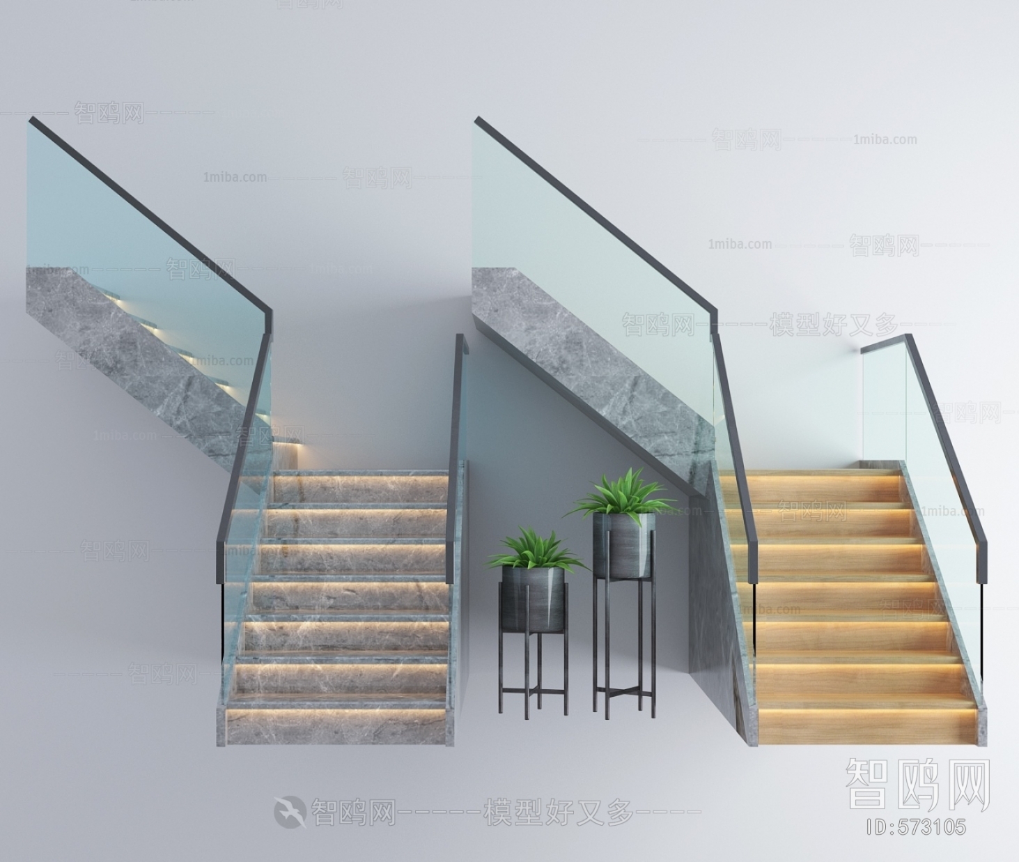 Modern Stair Balustrade/elevator