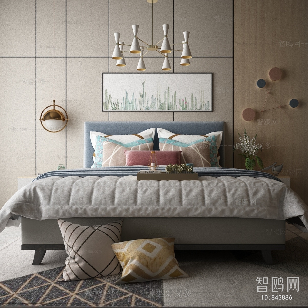 Nordic Style Double Bed