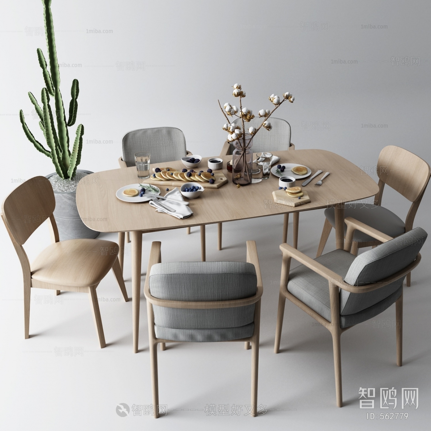 Nordic Style Dining Table And Chairs