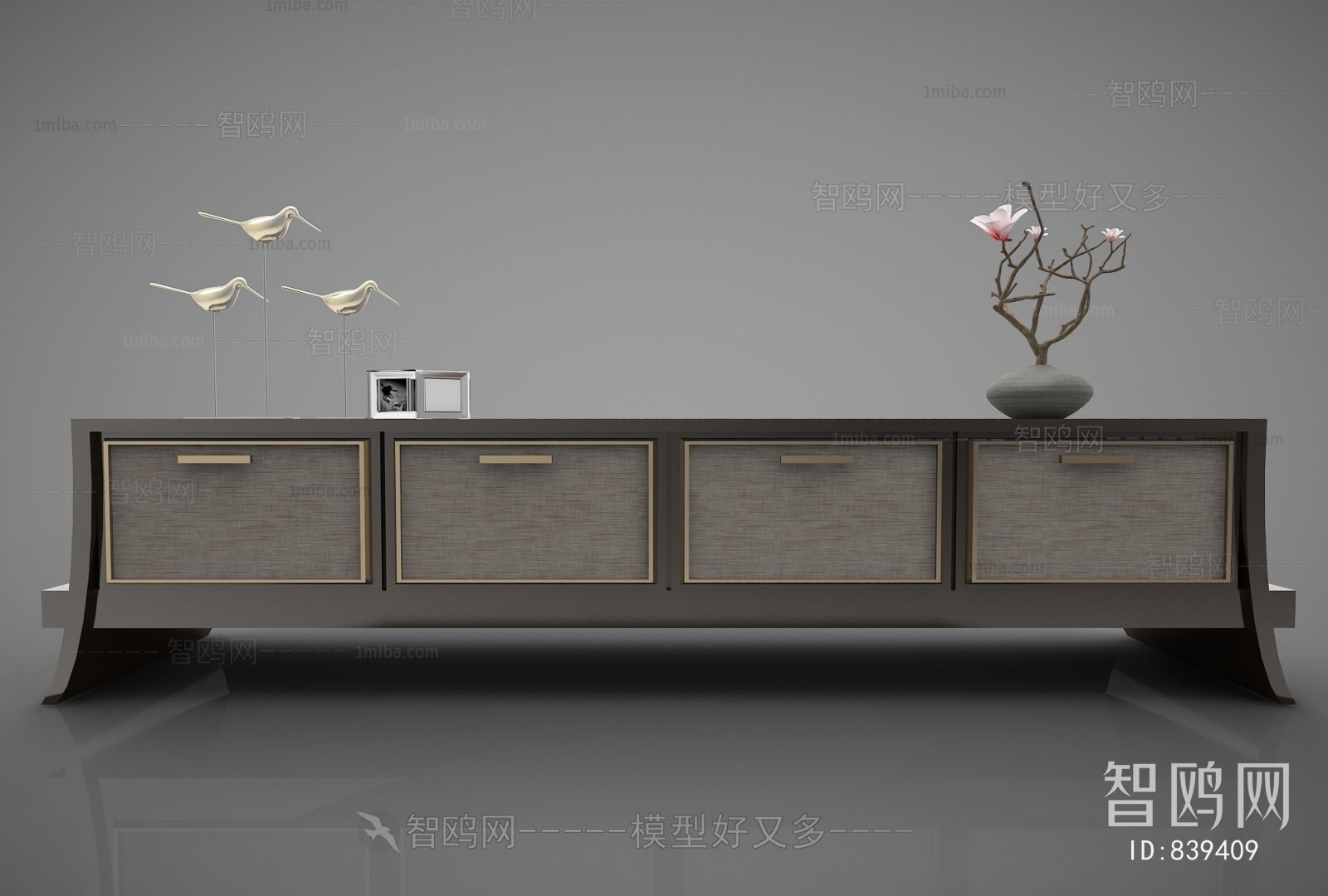 New Chinese Style TV Cabinet