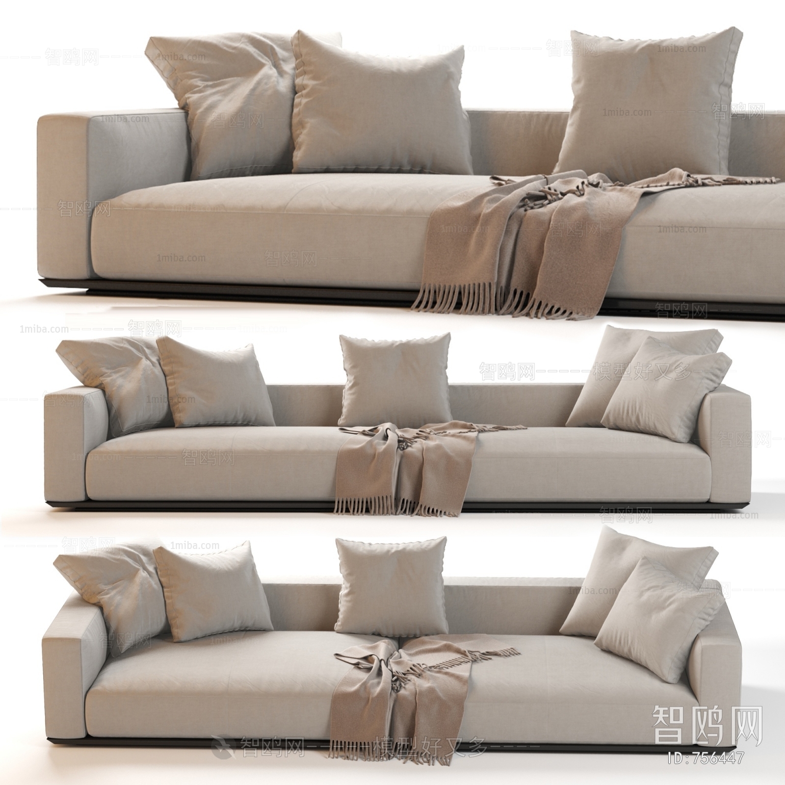 Modern Three-seat Sofa