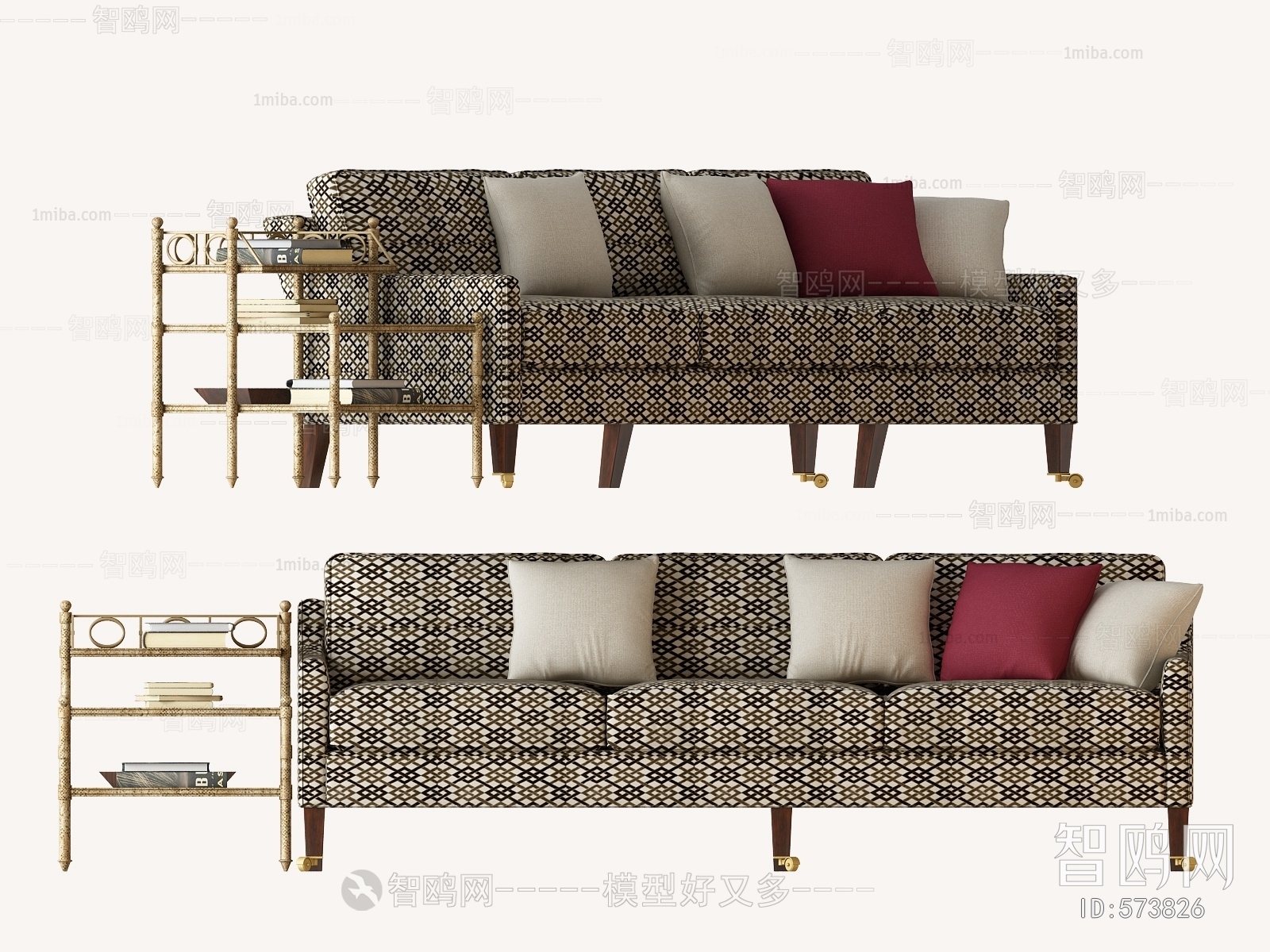 Simple European Style Multi Person Sofa