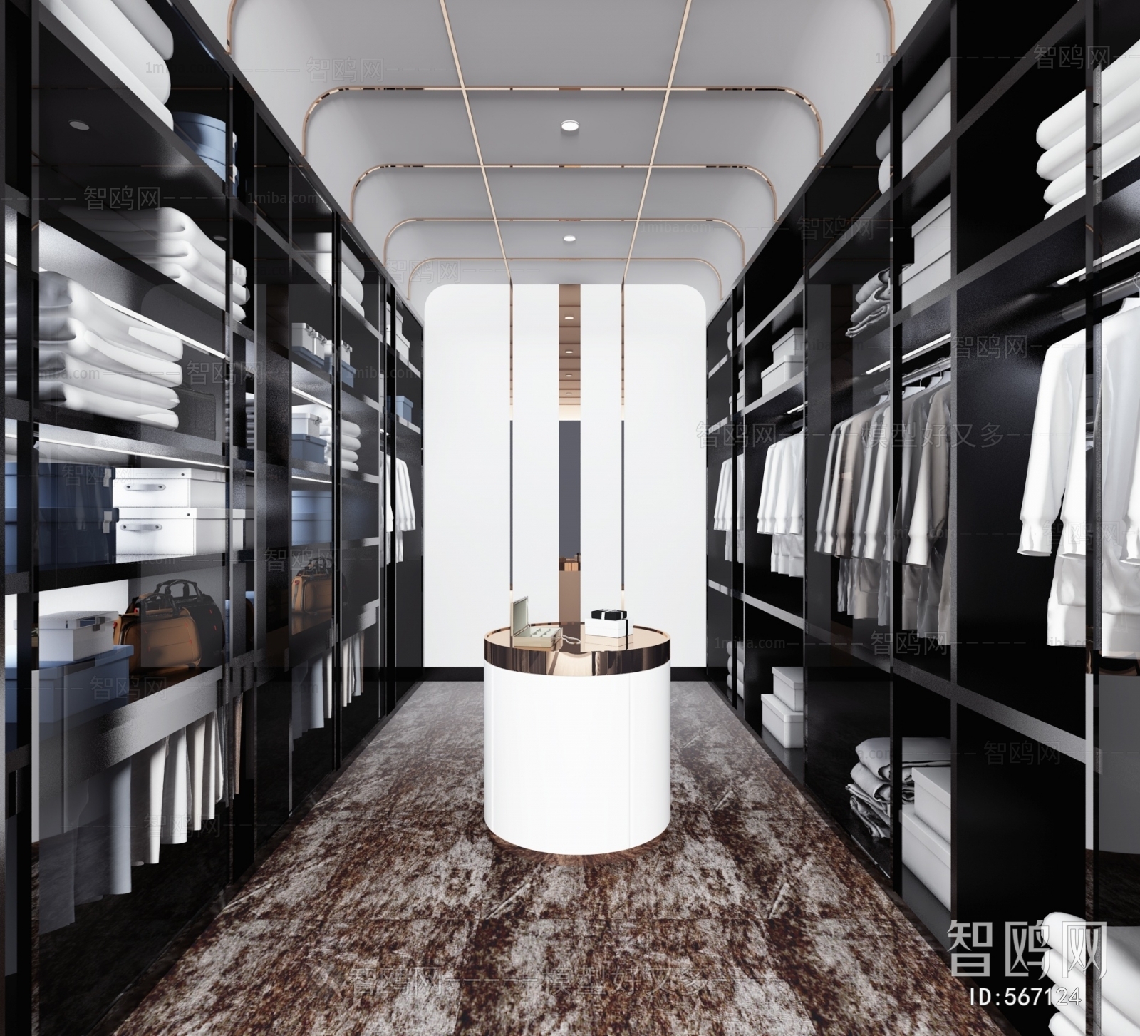 Modern Clothes Storage Area