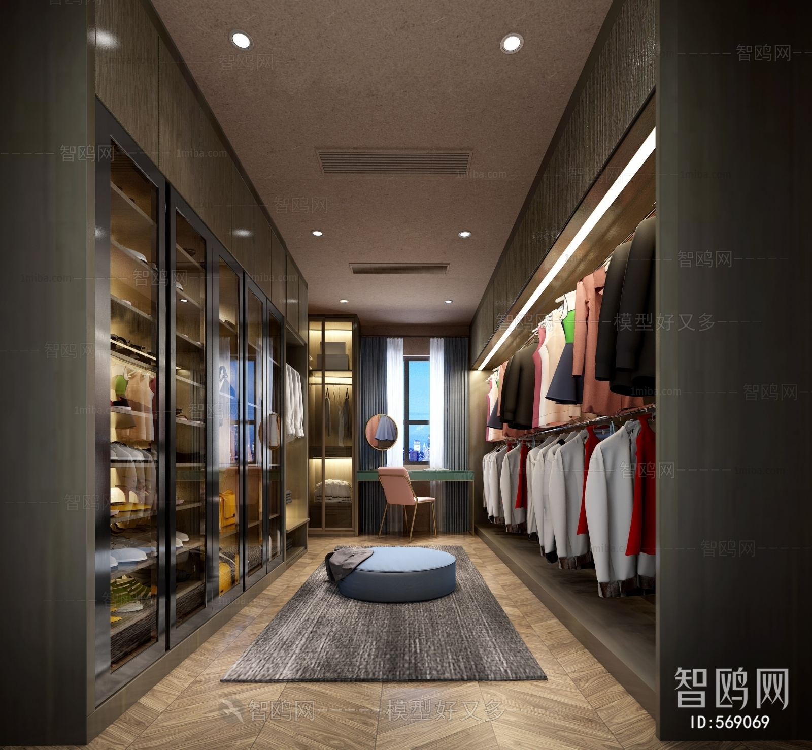 Modern Clothes Storage Area