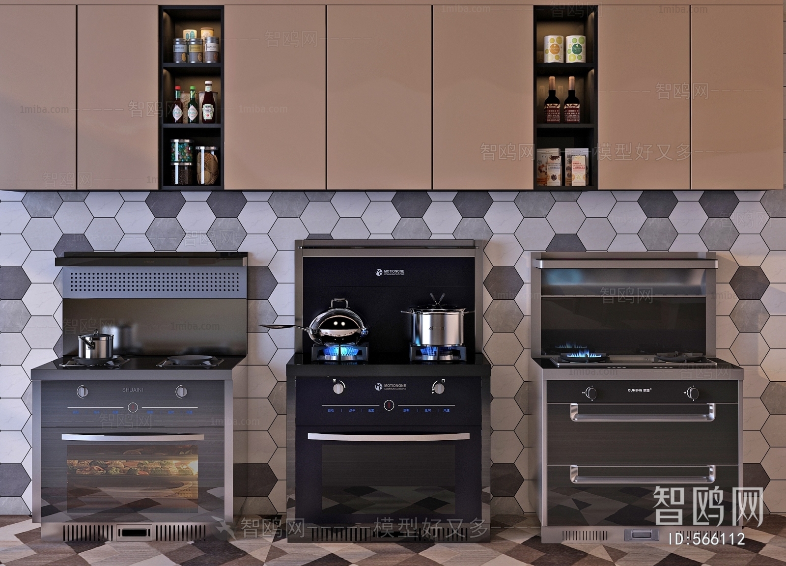 Modern Kitchen Electric Gas Range