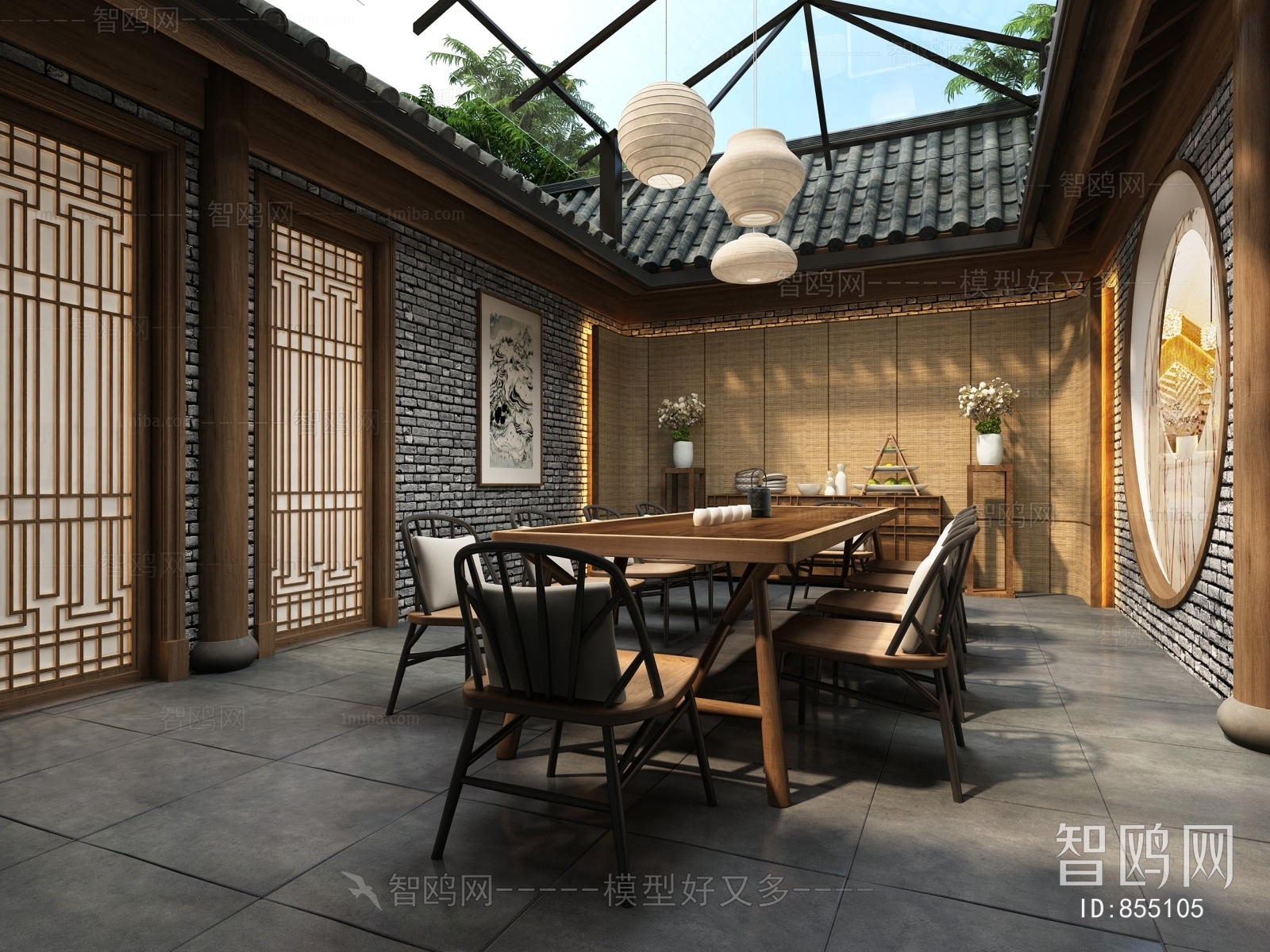 New Chinese Style Dining Room