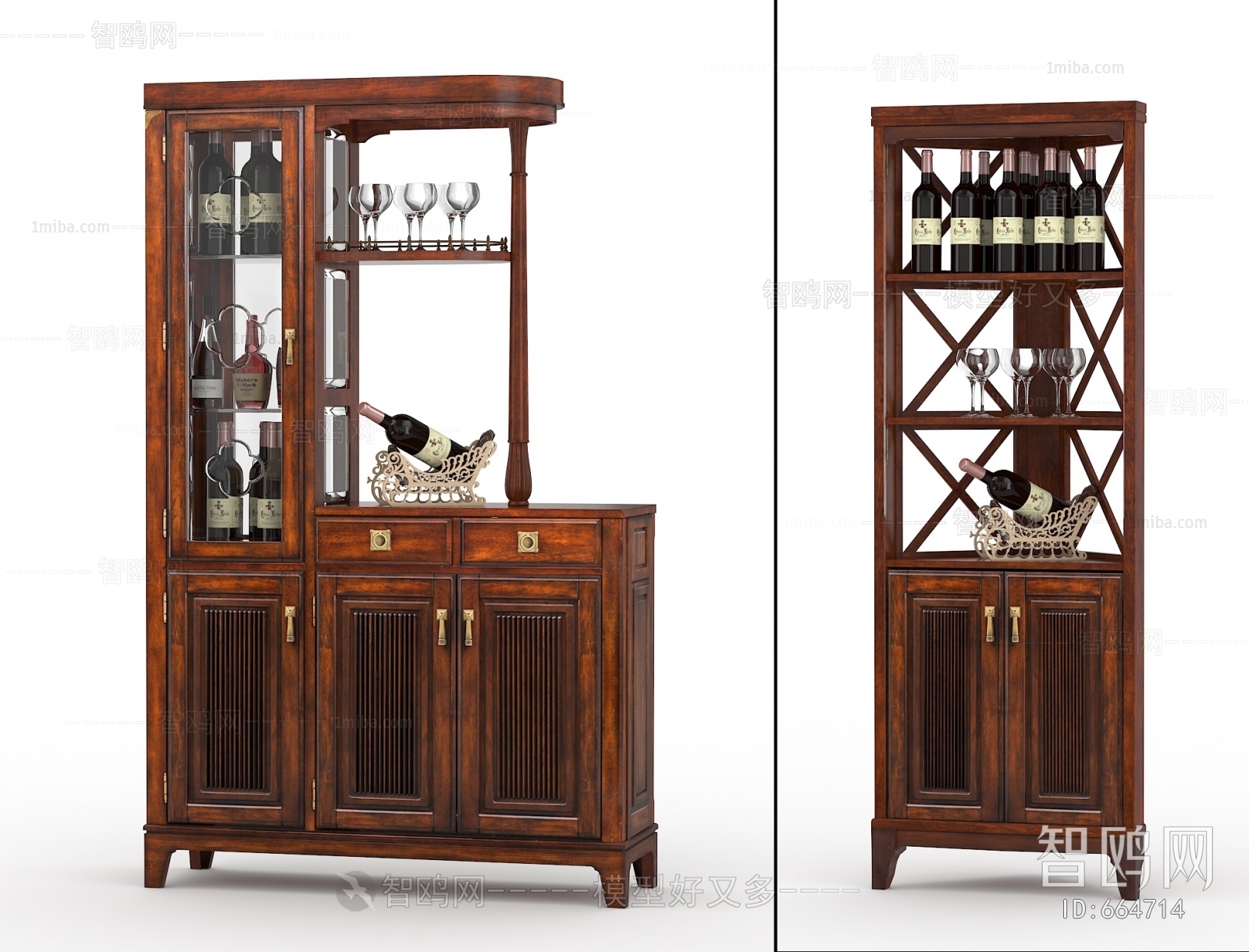 Chinese Style Wine Cabinet