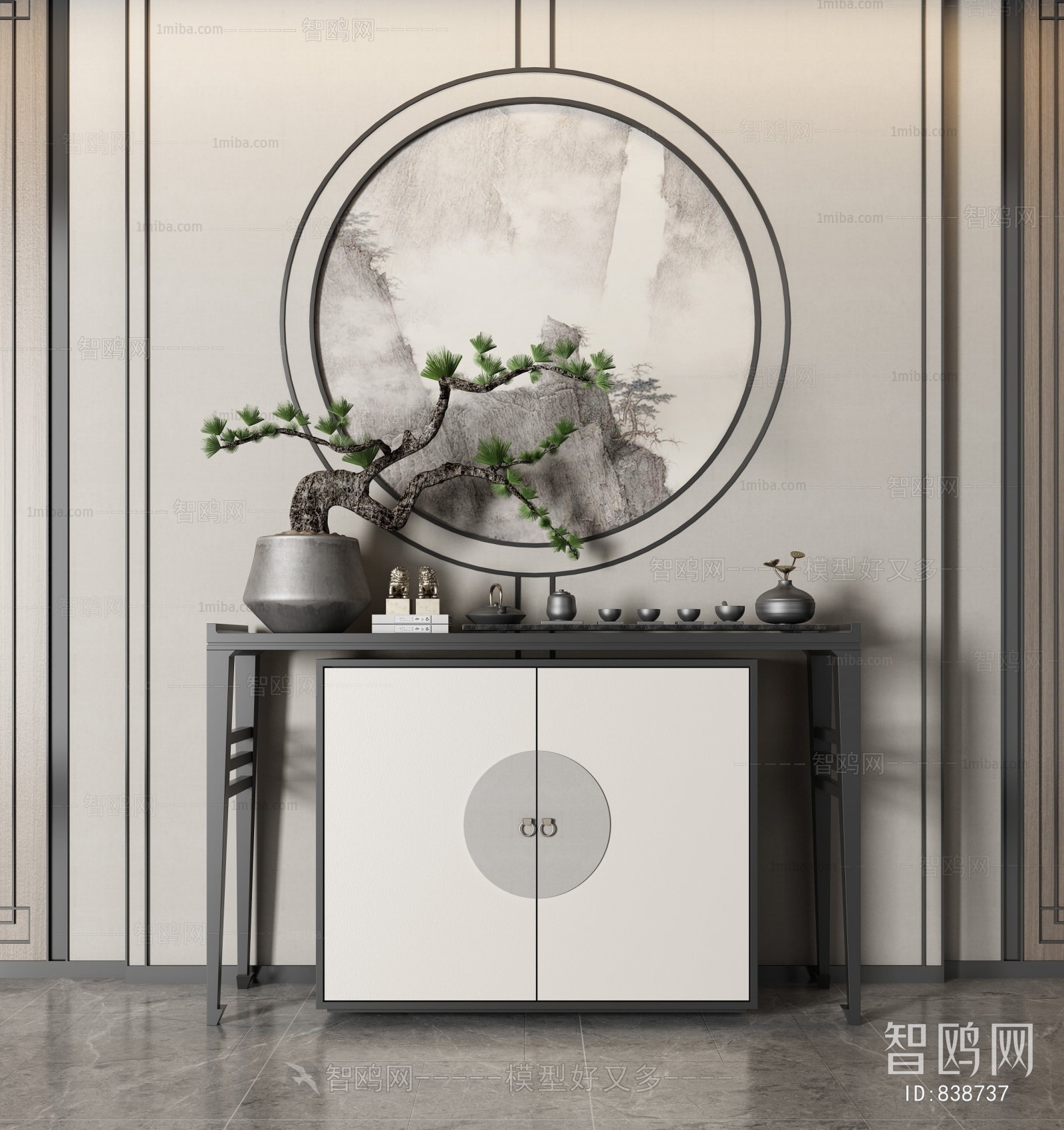 New Chinese Style Side Cabinet/Entrance Cabinet