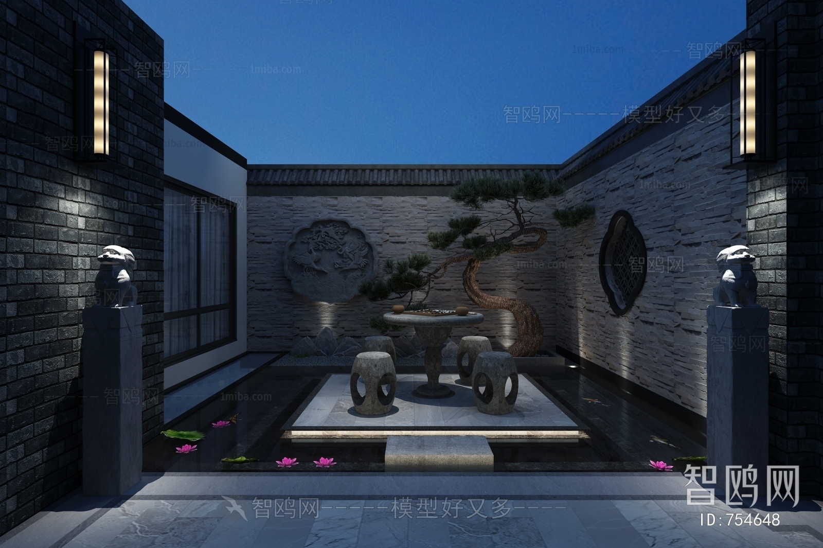 Chinese Style Courtyard/landscape