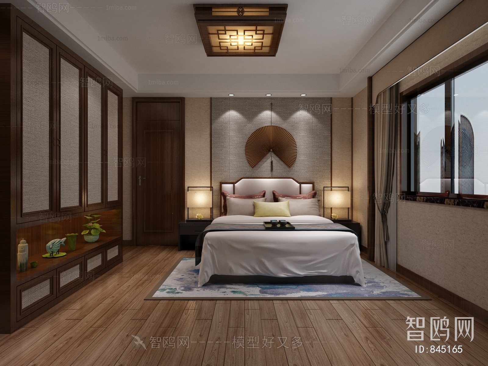 New Chinese Style Bedroom