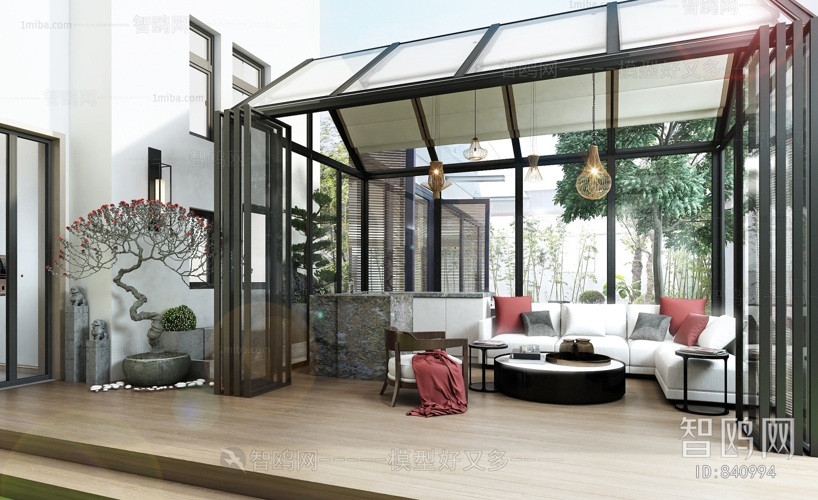 Modern Glass Sun Room