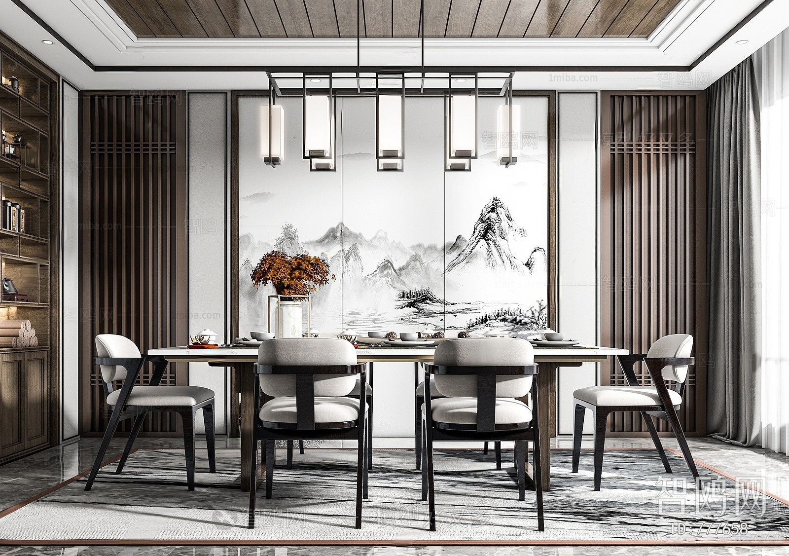 New Chinese Style Dining Room