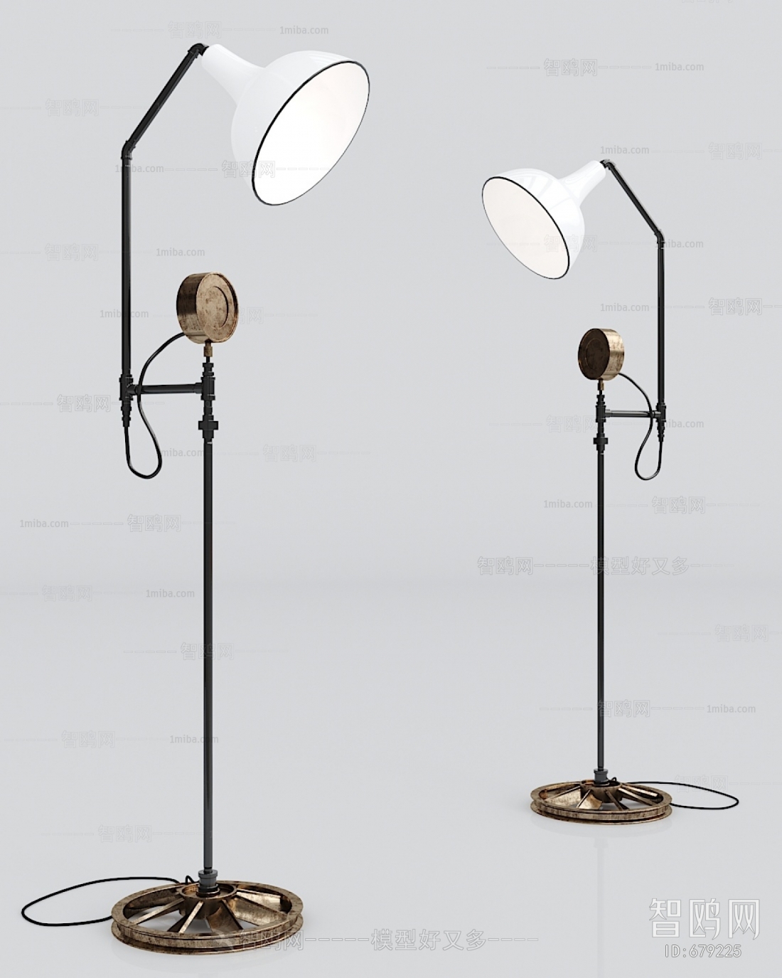 Industrial Style Floor Lamp