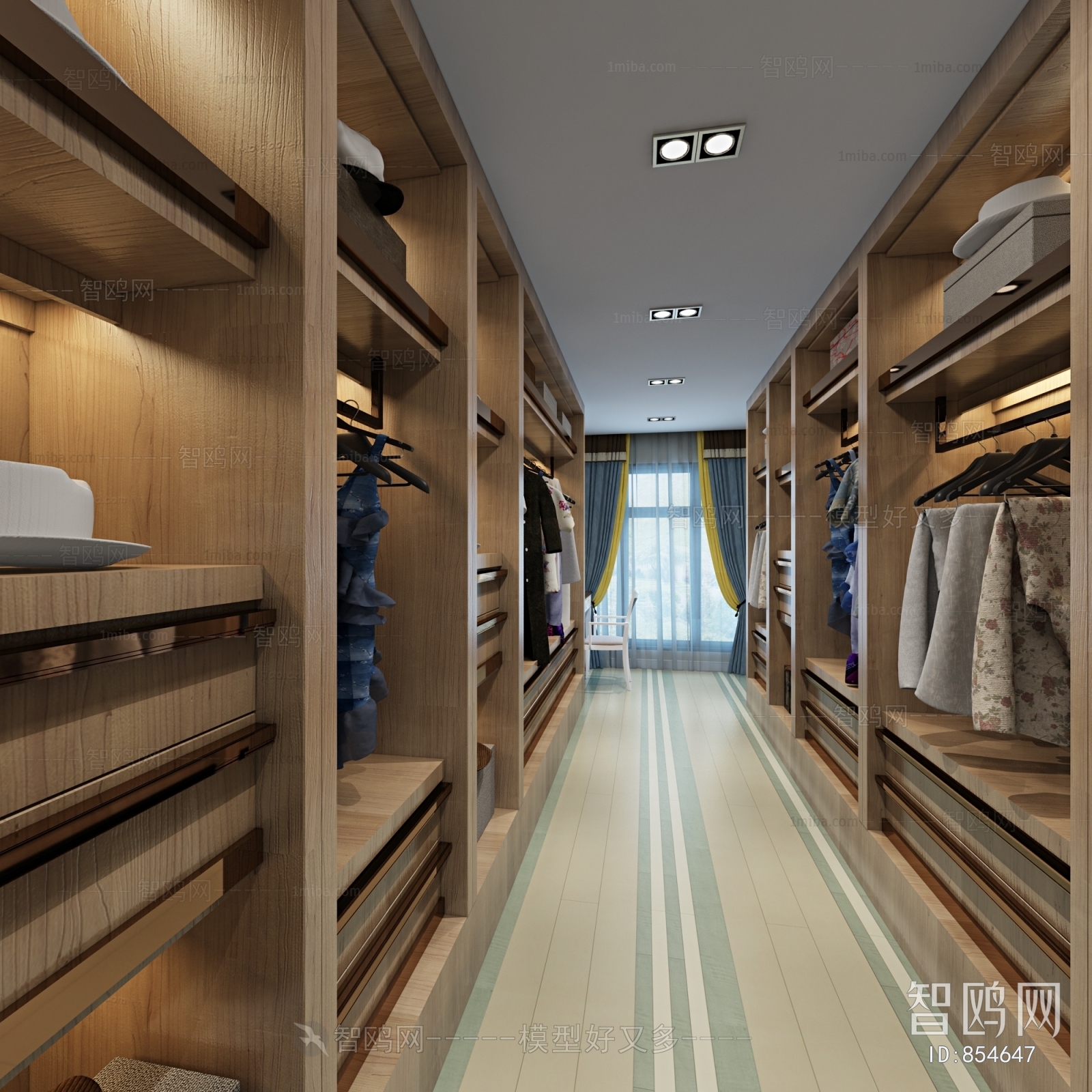 Modern Clothes Storage Area