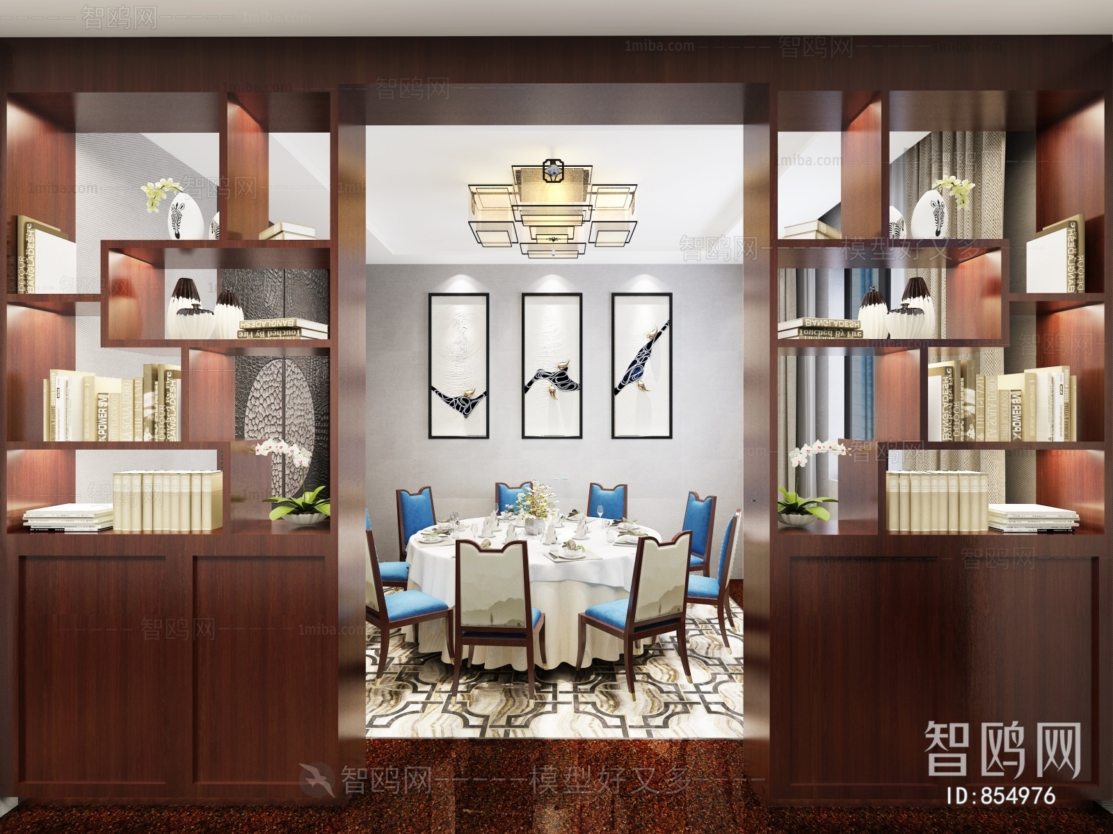 New Chinese Style Dining Room