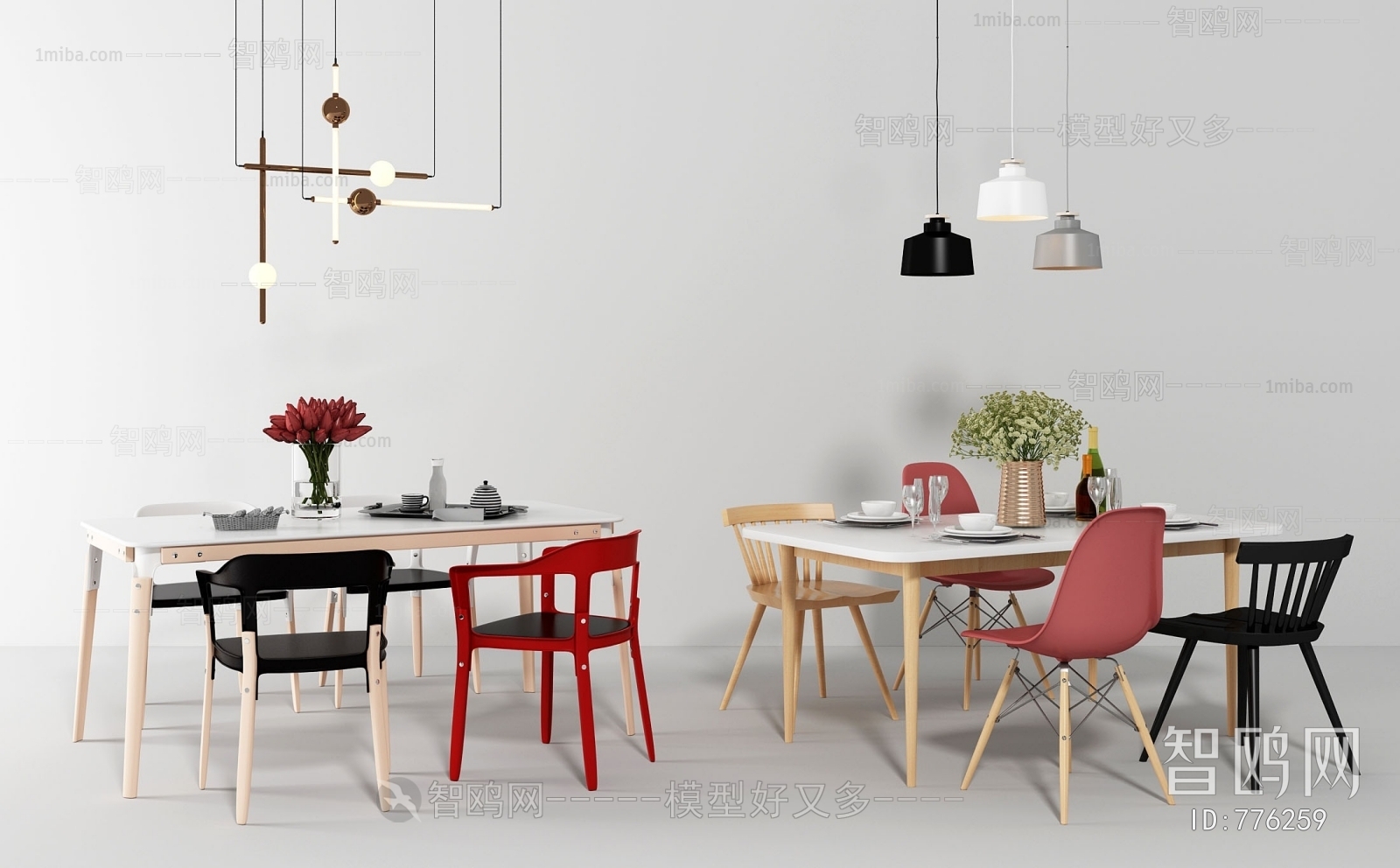 Nordic Style Dining Table And Chairs