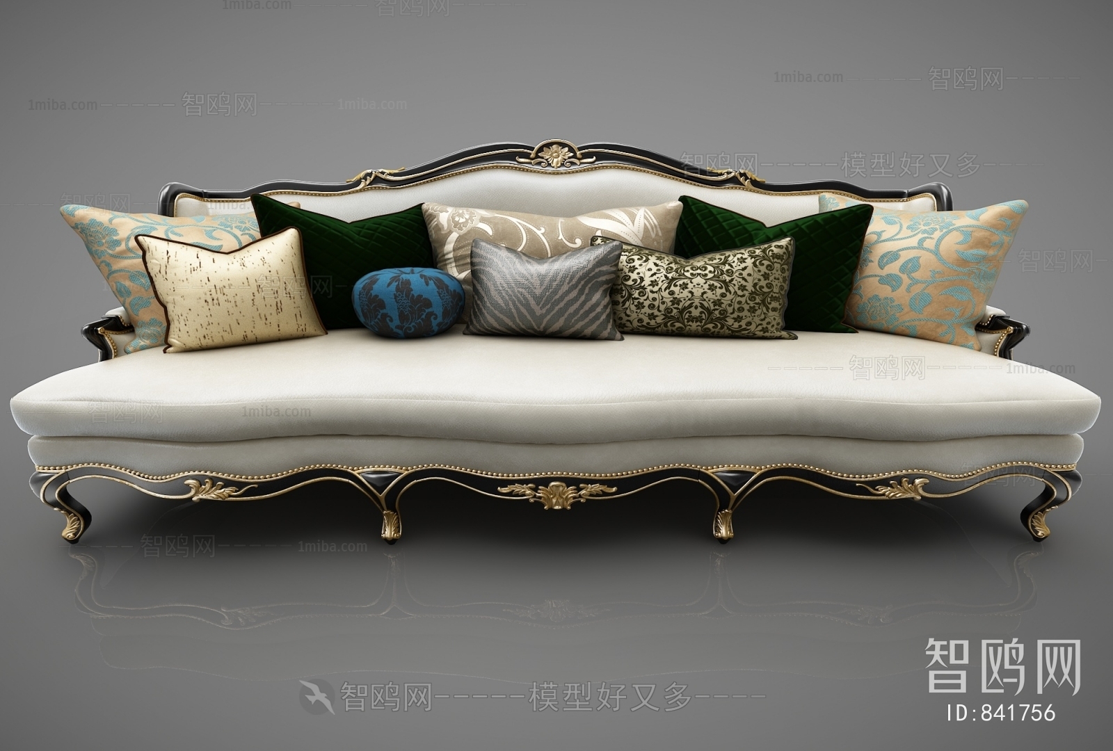 European Style Three-seat Sofa