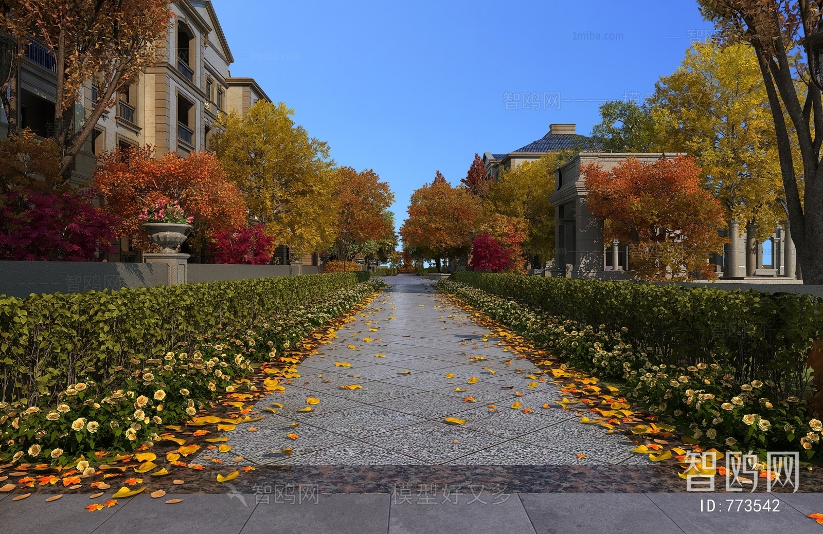 European Style Garden Landscape