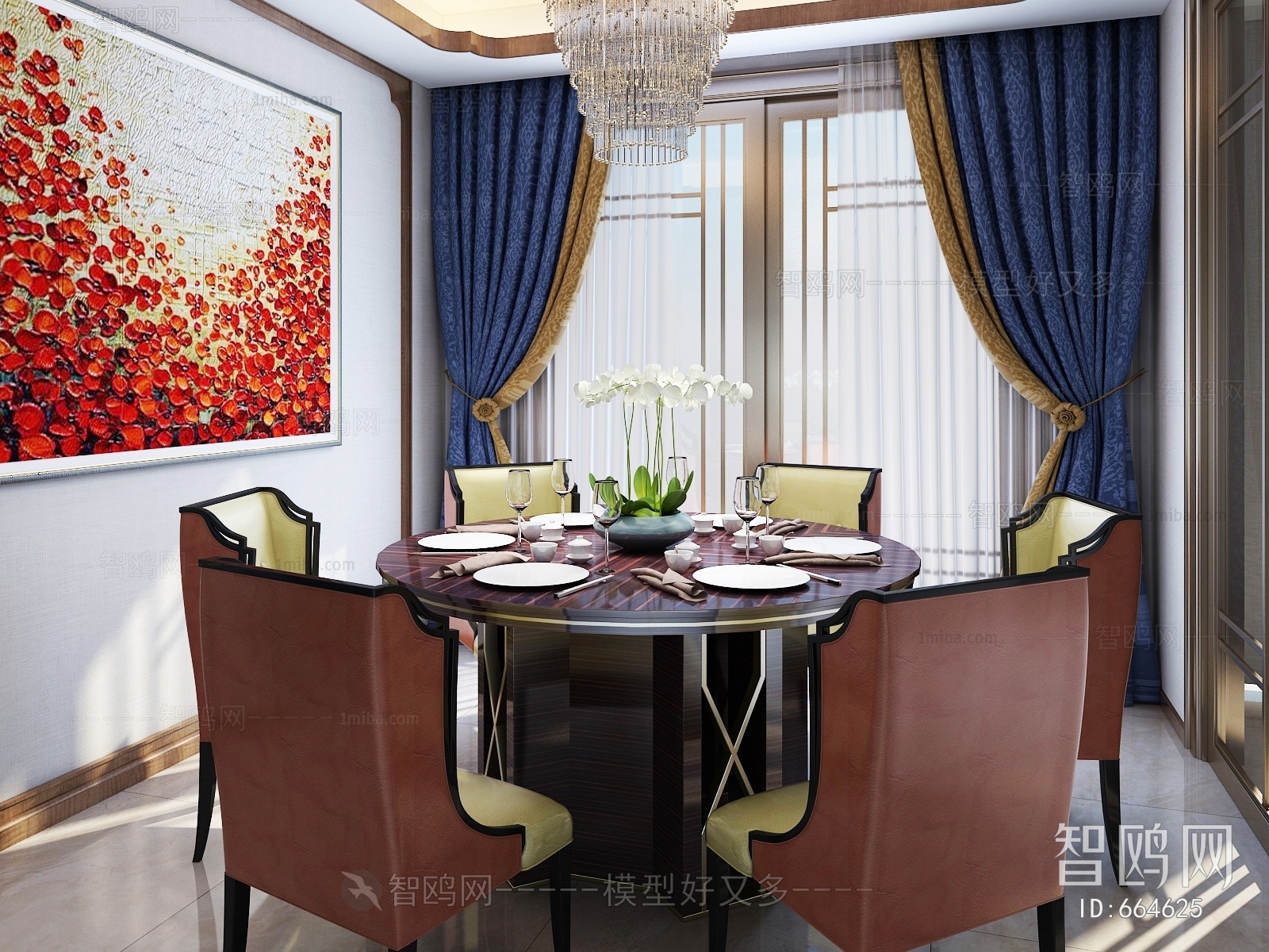 New Chinese Style Dining Room