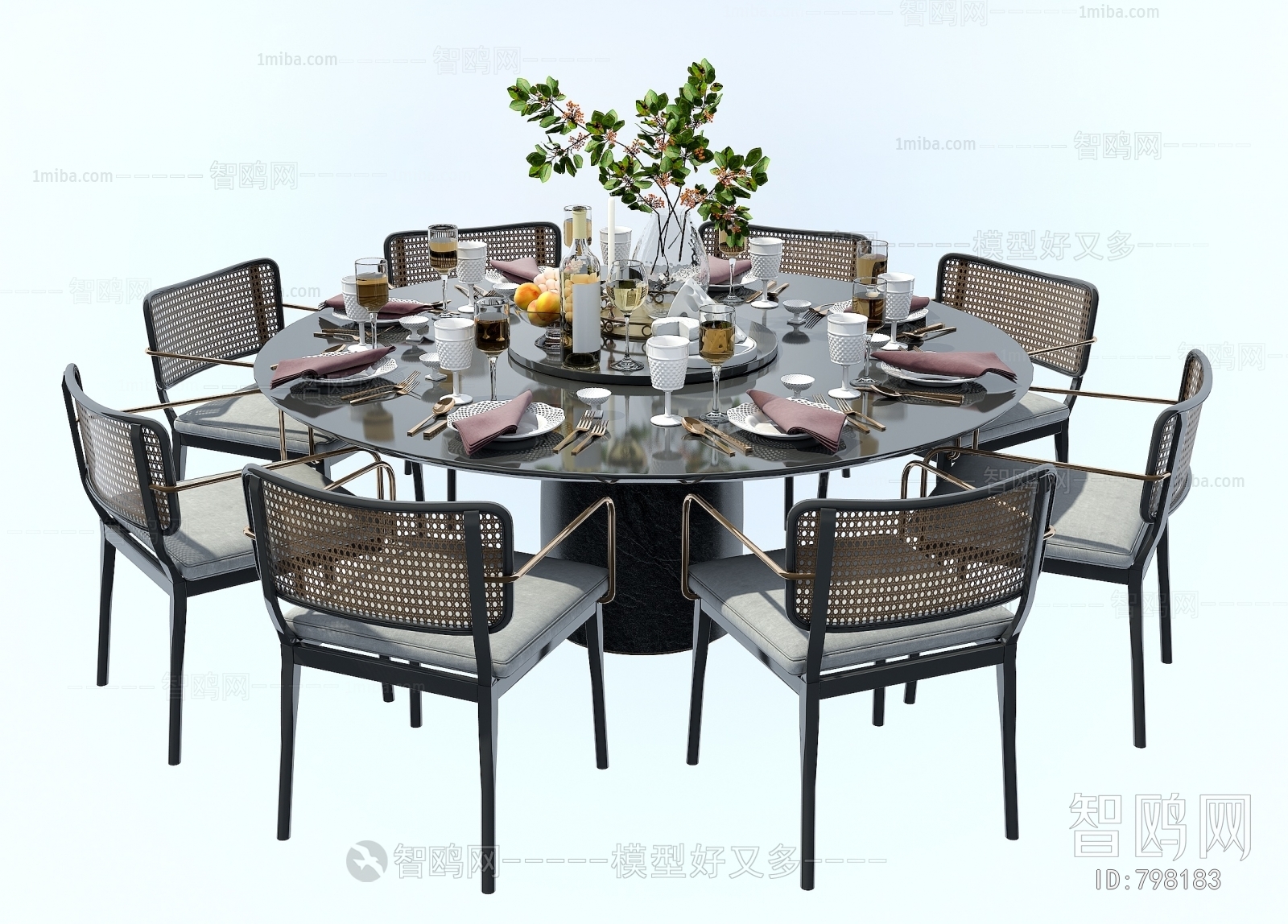 Post Modern Style Dining Table And Chairs