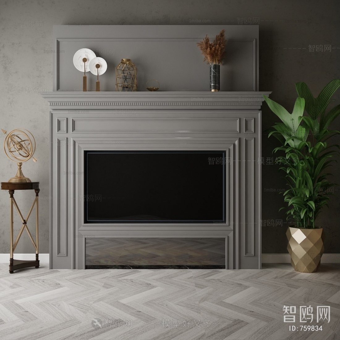 American Style Fireplace