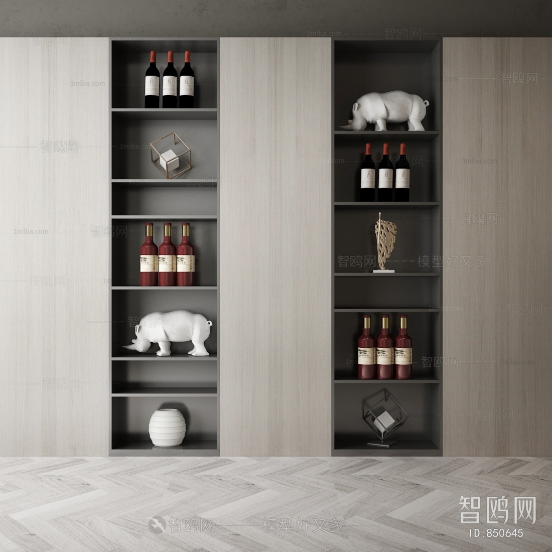 New Chinese Style Wine Cabinet