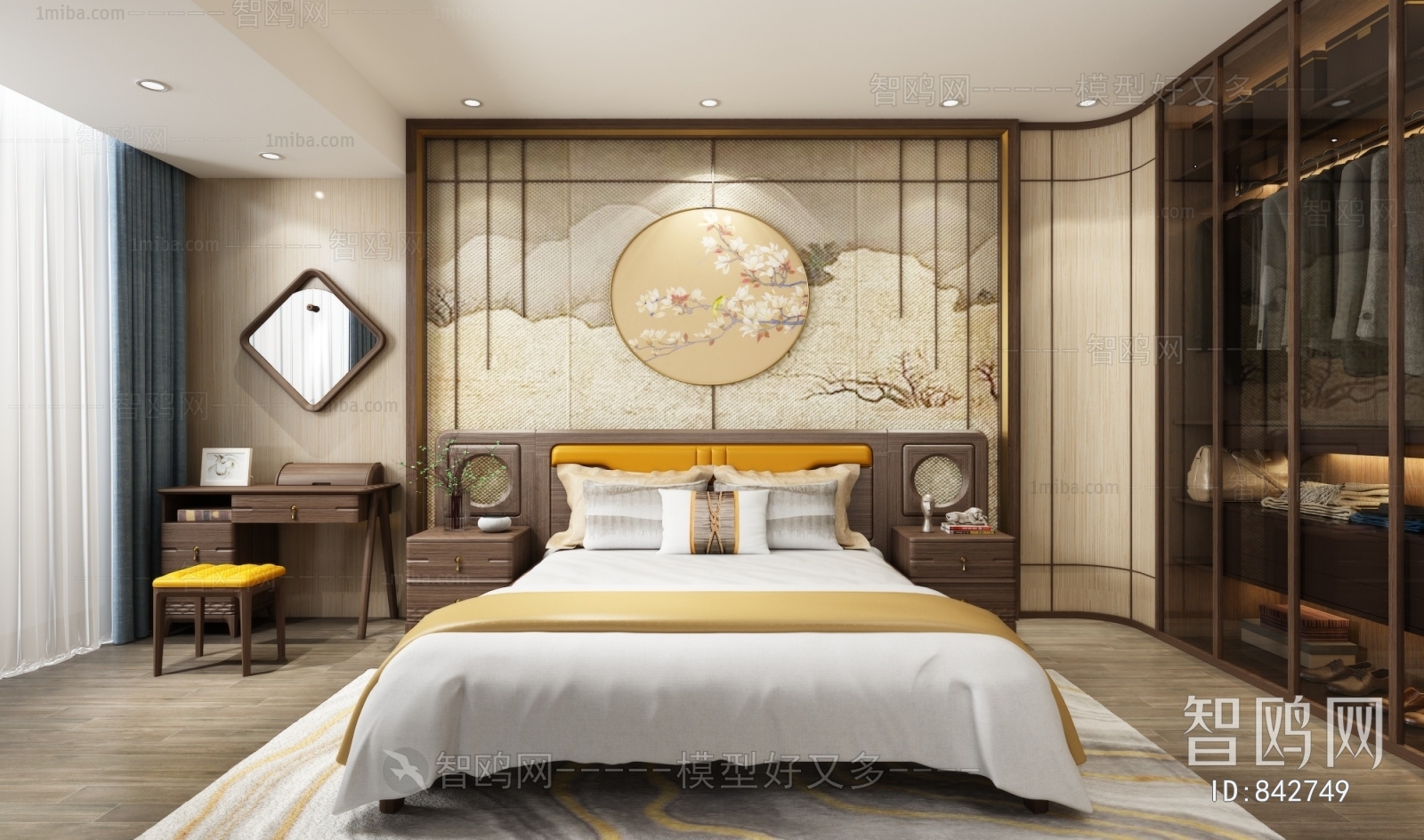 New Chinese Style Bedroom