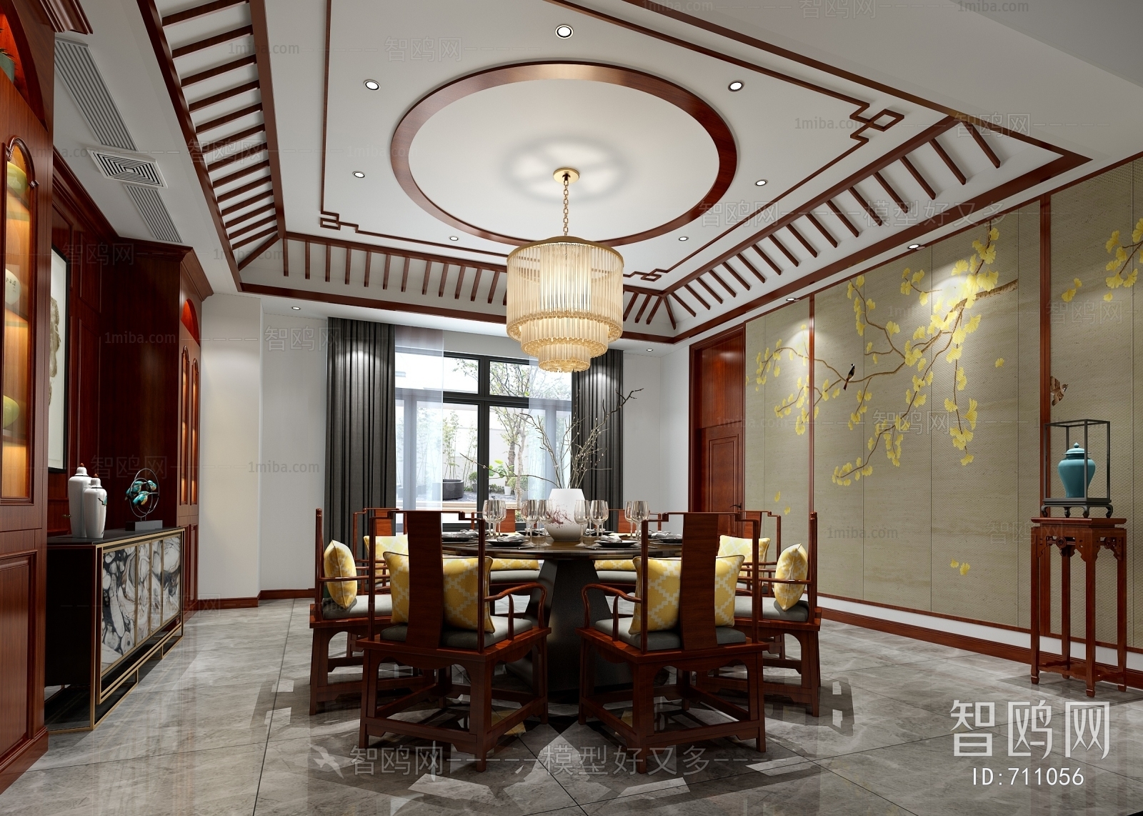 New Chinese Style Dining Room