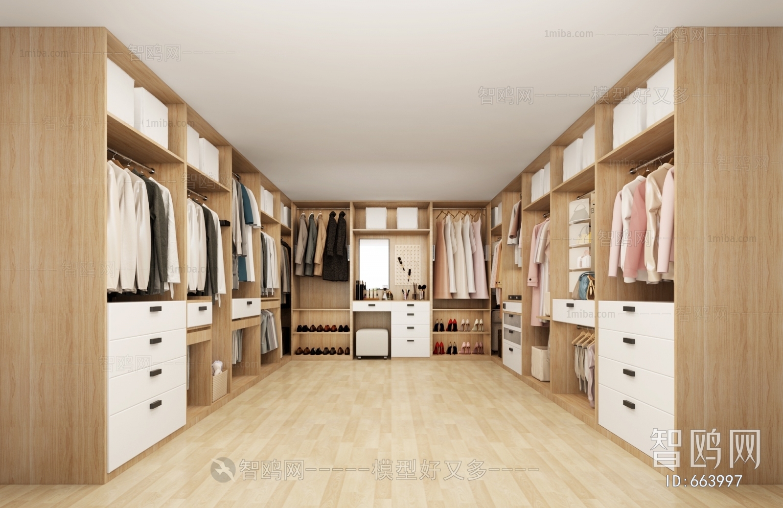 Japanese Style Clothes Storage Area