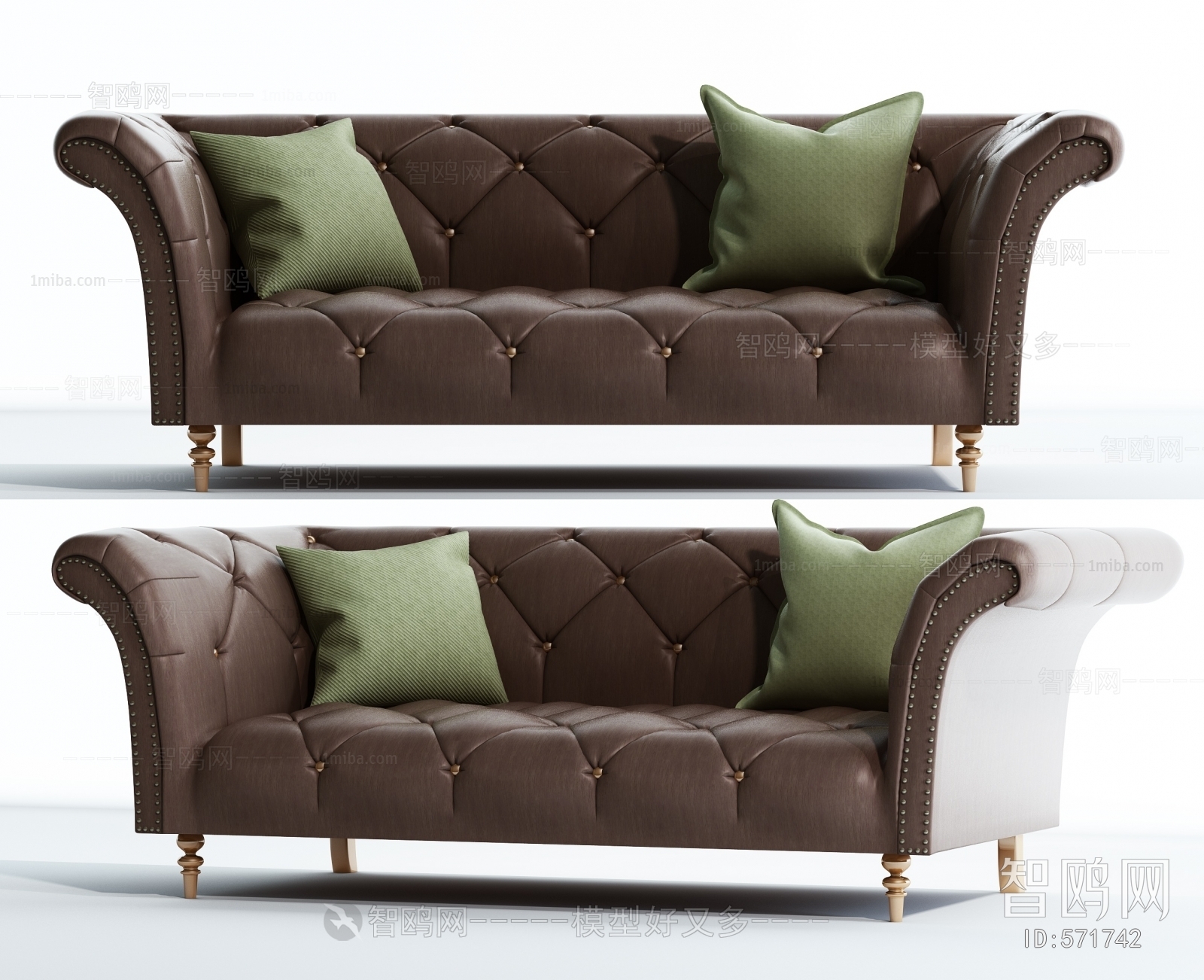 Simple European Style A Sofa For Two