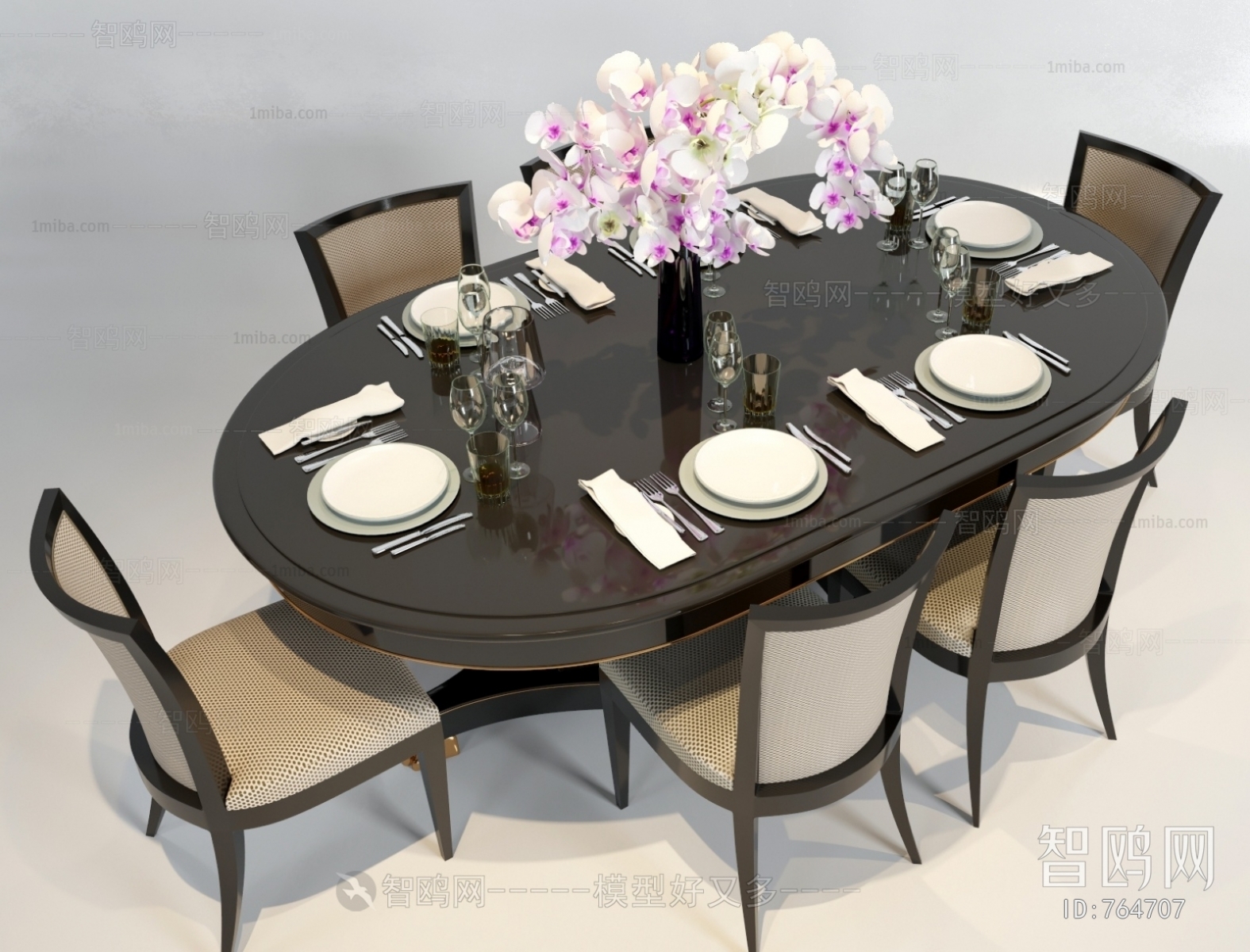 European Style Dining Table And Chairs