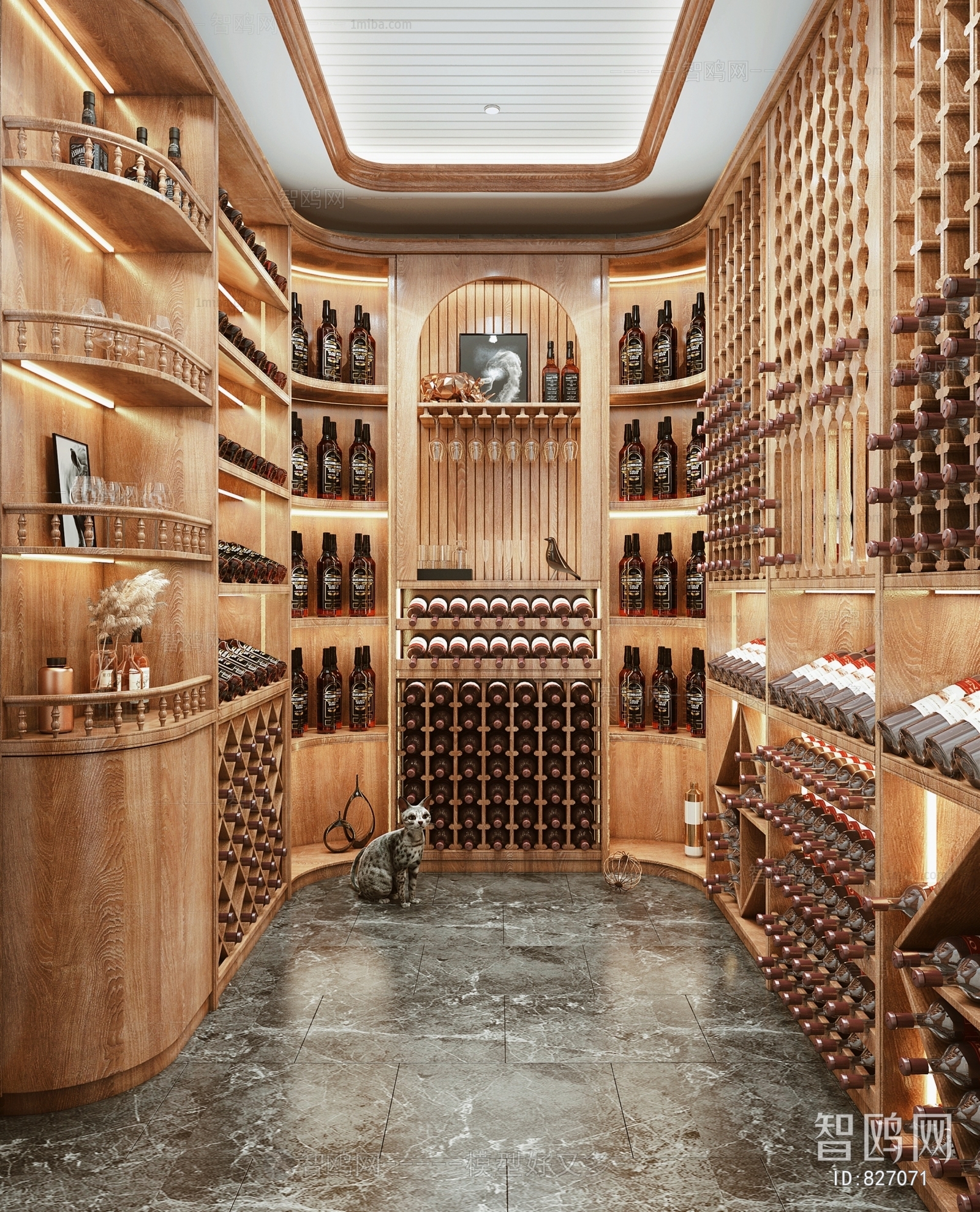 New Chinese Style Wine Cellar/Wine Tasting Room