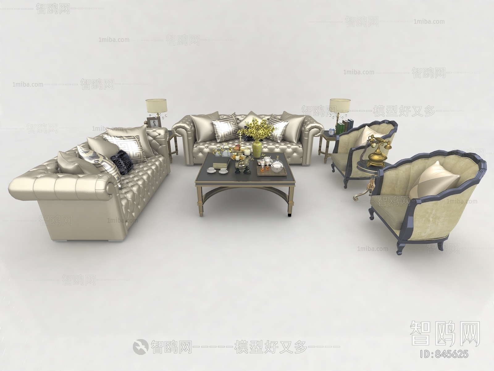 European Style Sofa Combination